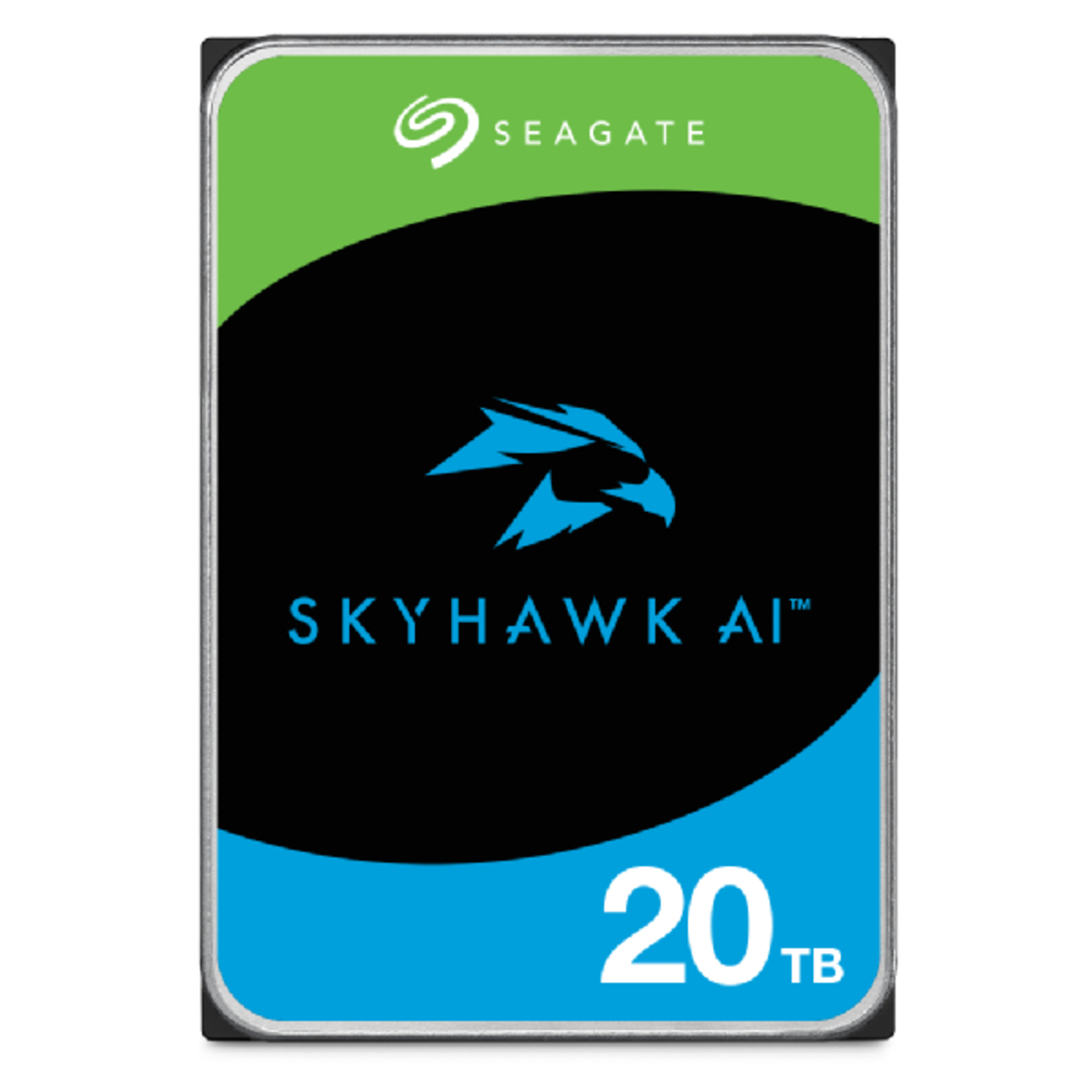 Seagate SkyHawk AI Hard Drive 20 TB Internal 3.5inch 8.9cm SATA 6Gb/s Buffer 512 MB 3 Y Ears Rescue