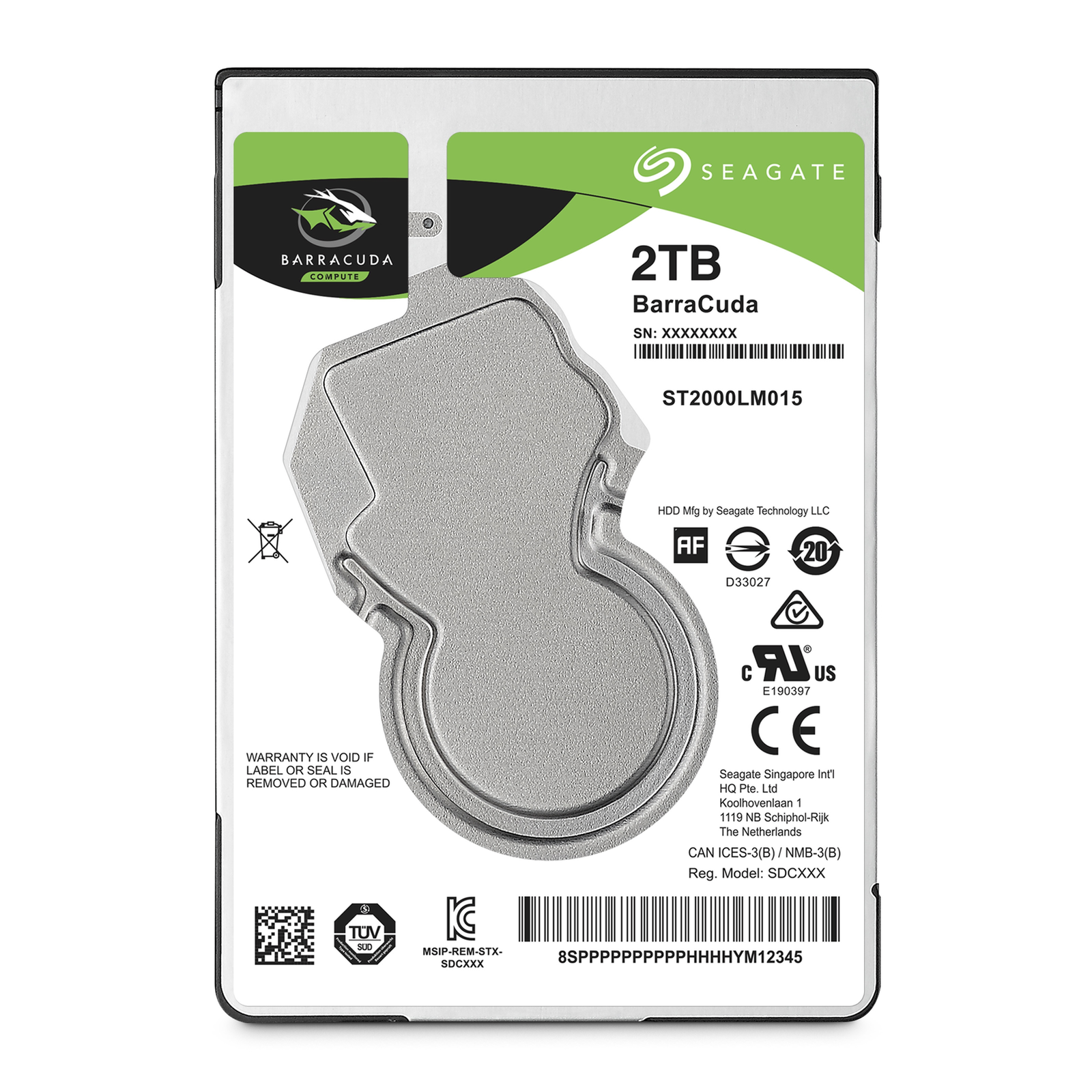 Seagate HDD BarraCuda 2TB 2.5inch 7mm SATA 6Gb/s