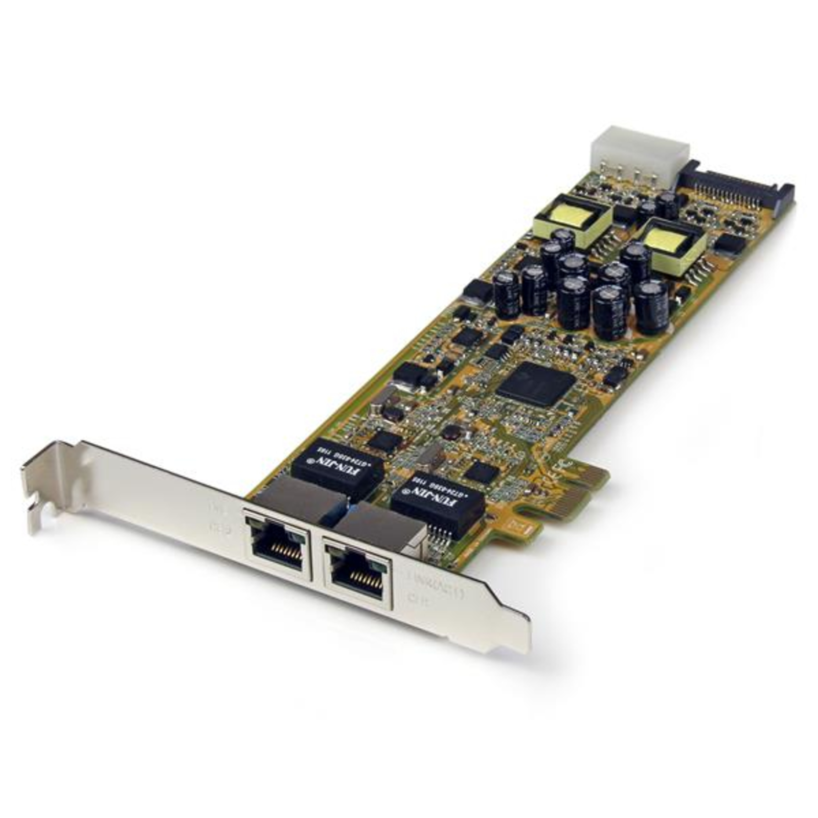 StarTech.com Dual Port PCI Express Gigabit Network Card PCIe PoE-PSE NIC Server Adapter