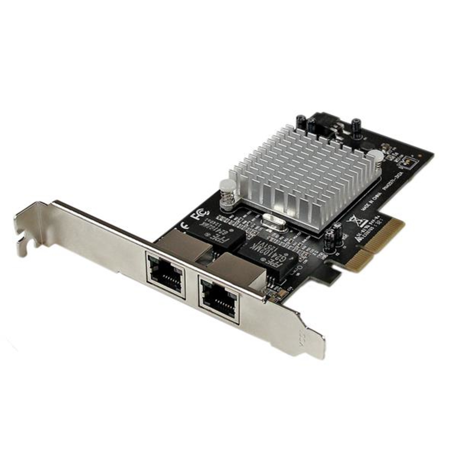 StarTech.com 2 Port PCI Express Gigabit Ethernet Network Card PCIe Server Adapter Built-in