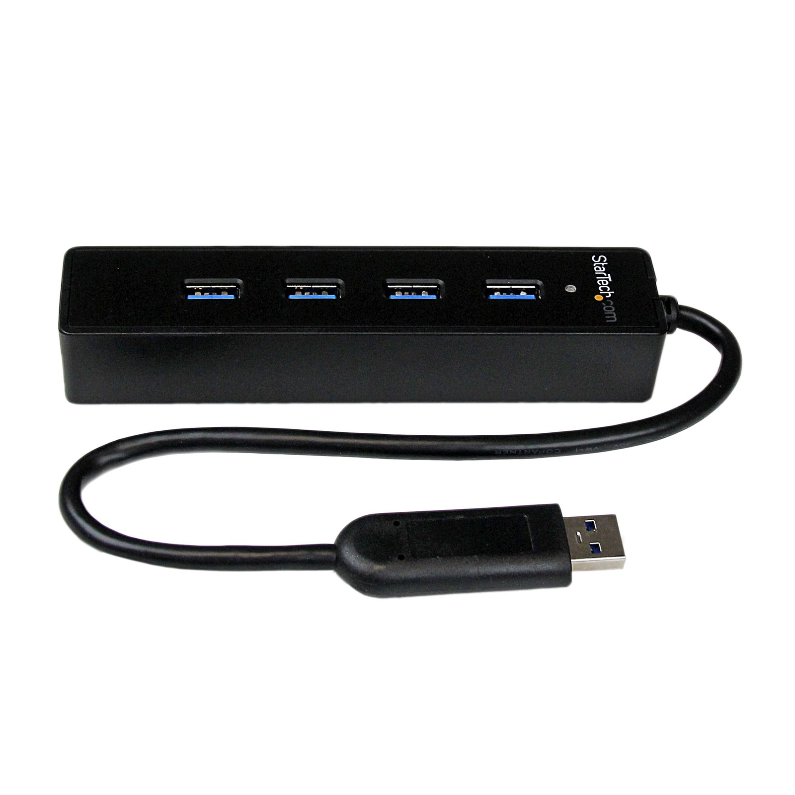 StarTech.com 4-Port USB 3.0 Hub Built-in Cable SuperSpeed Laptop USB Hub Portable USB Splitter