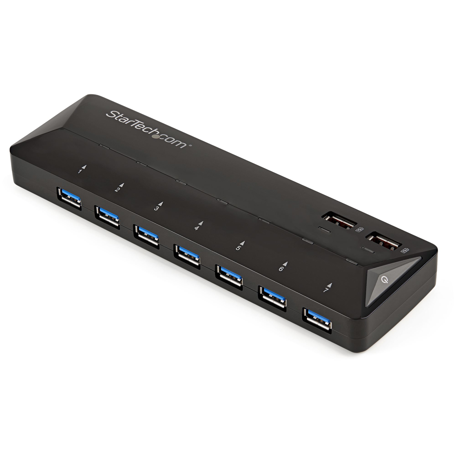 StarTech.com 7 Port USB 3.0 Hub Plus Dedicated Charging Port 5Gbps 2 X 2.4A Port USB 3.2 Gen 1