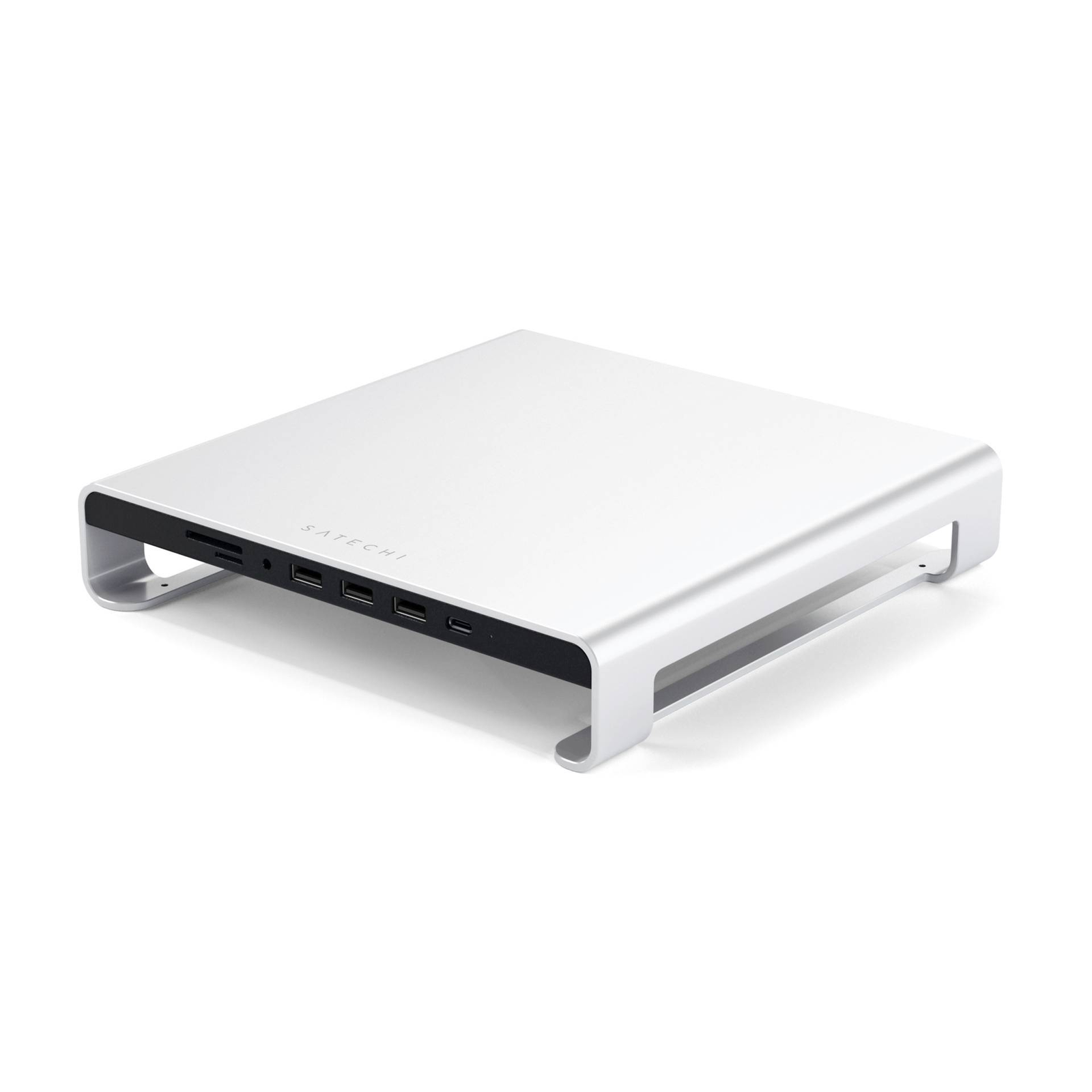 Satechi USB 3.2 Gen 1 3.1 Type-C Silver MicroSD TransFlash SD Type-A