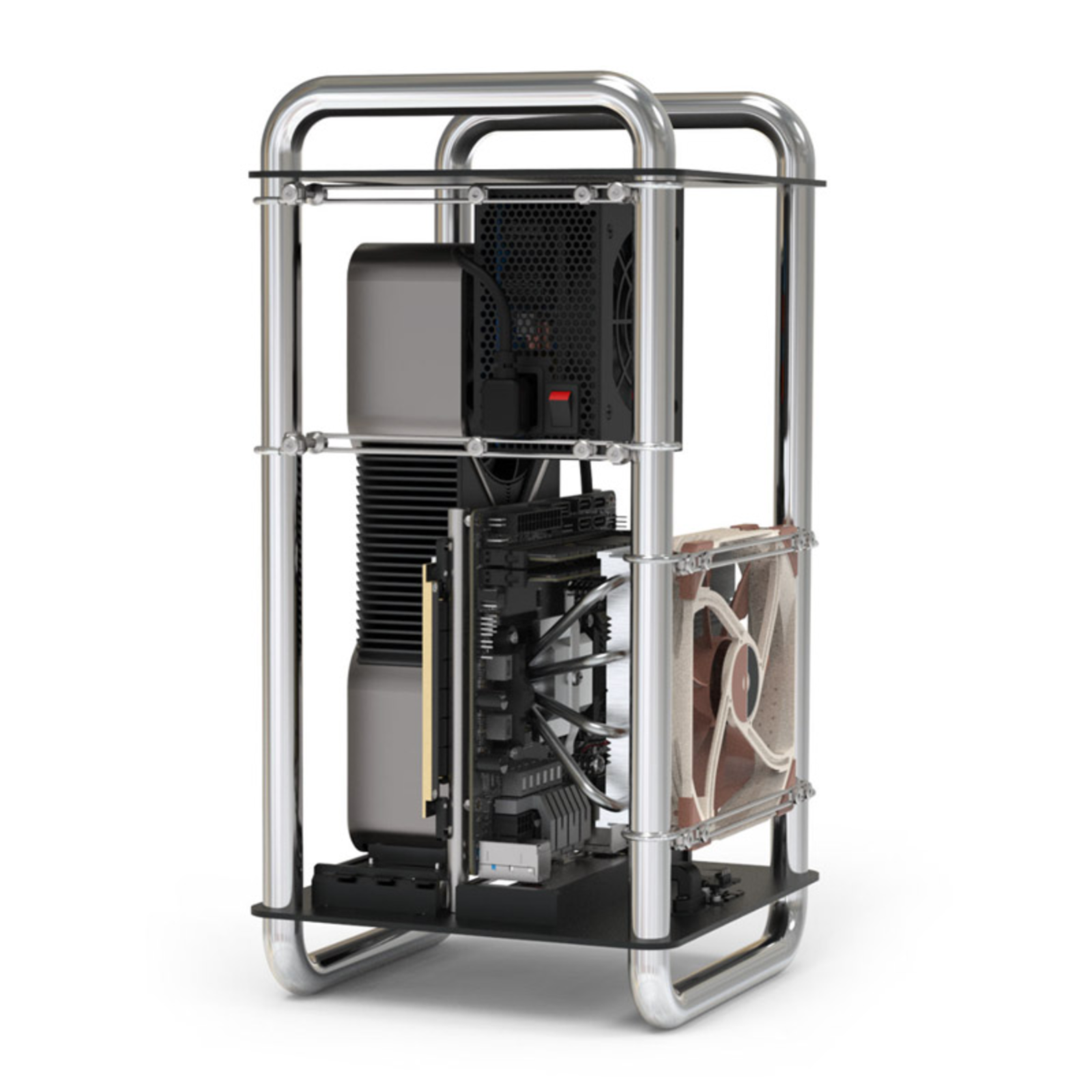 Streacom DA6 Mini-ITX Case Chrome