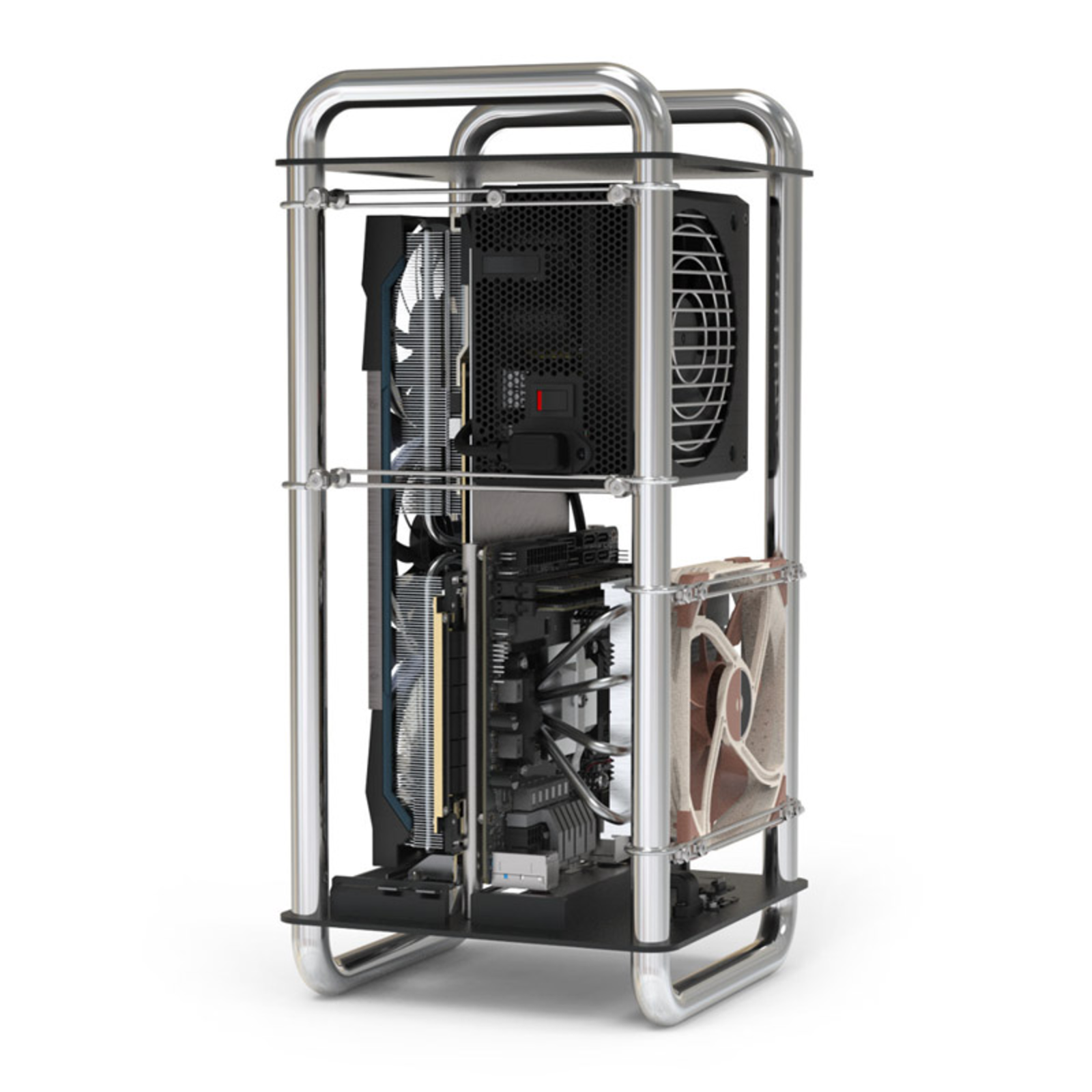 Streacom DA6 XL Mini-ITX Case Chrome