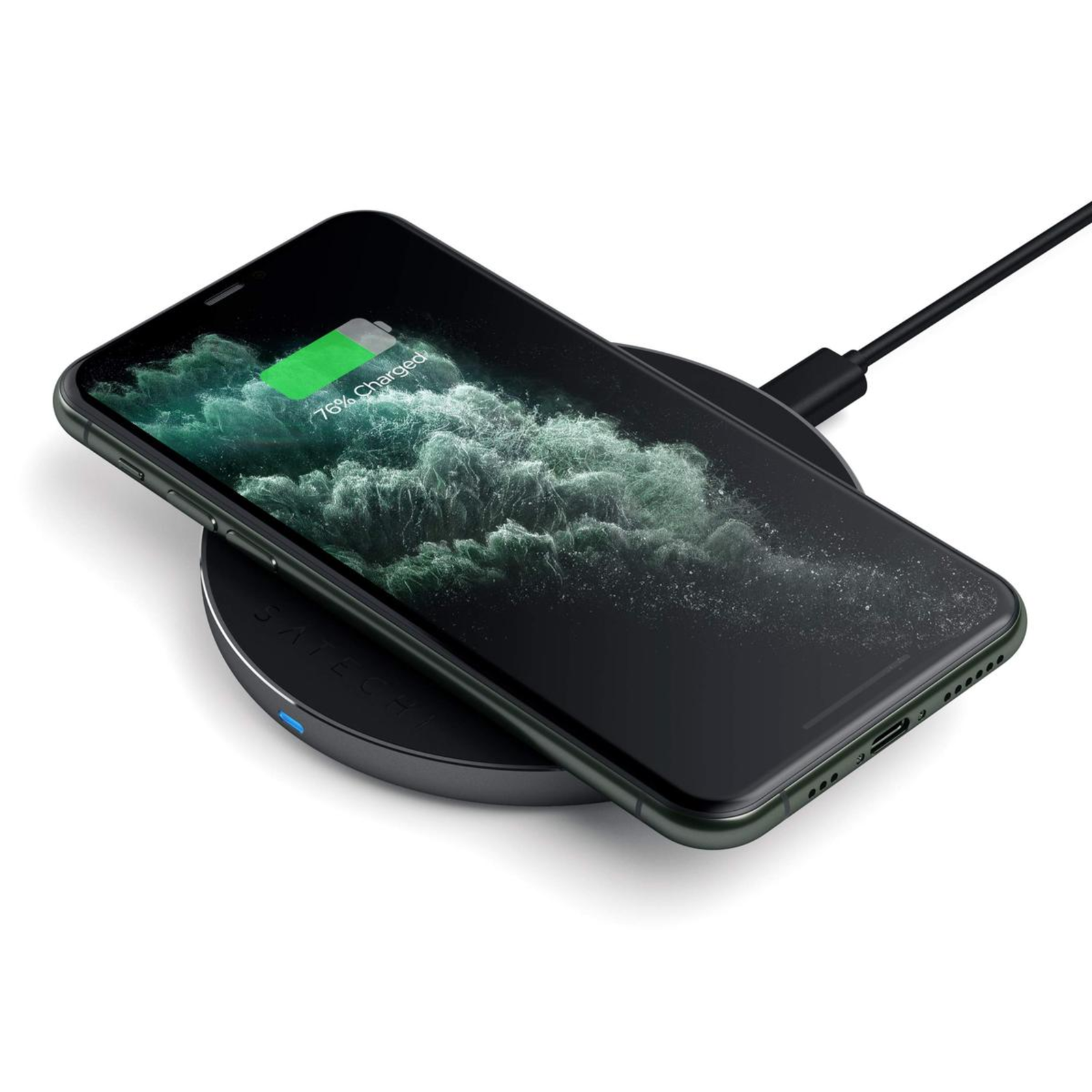 Satechi Aluminum PD QC Wireless Charger Space Gray