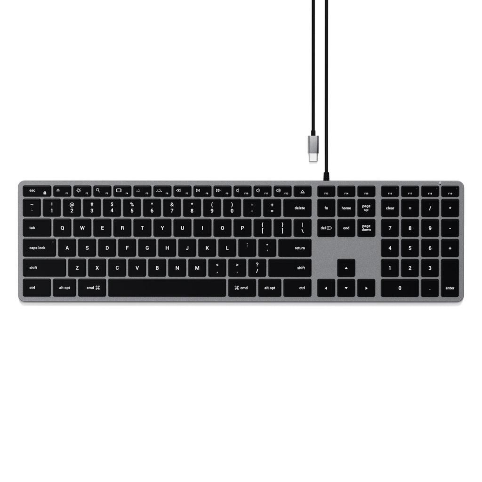 Satechi Slim W3 USB-C Wired Keyboard-EN (German)