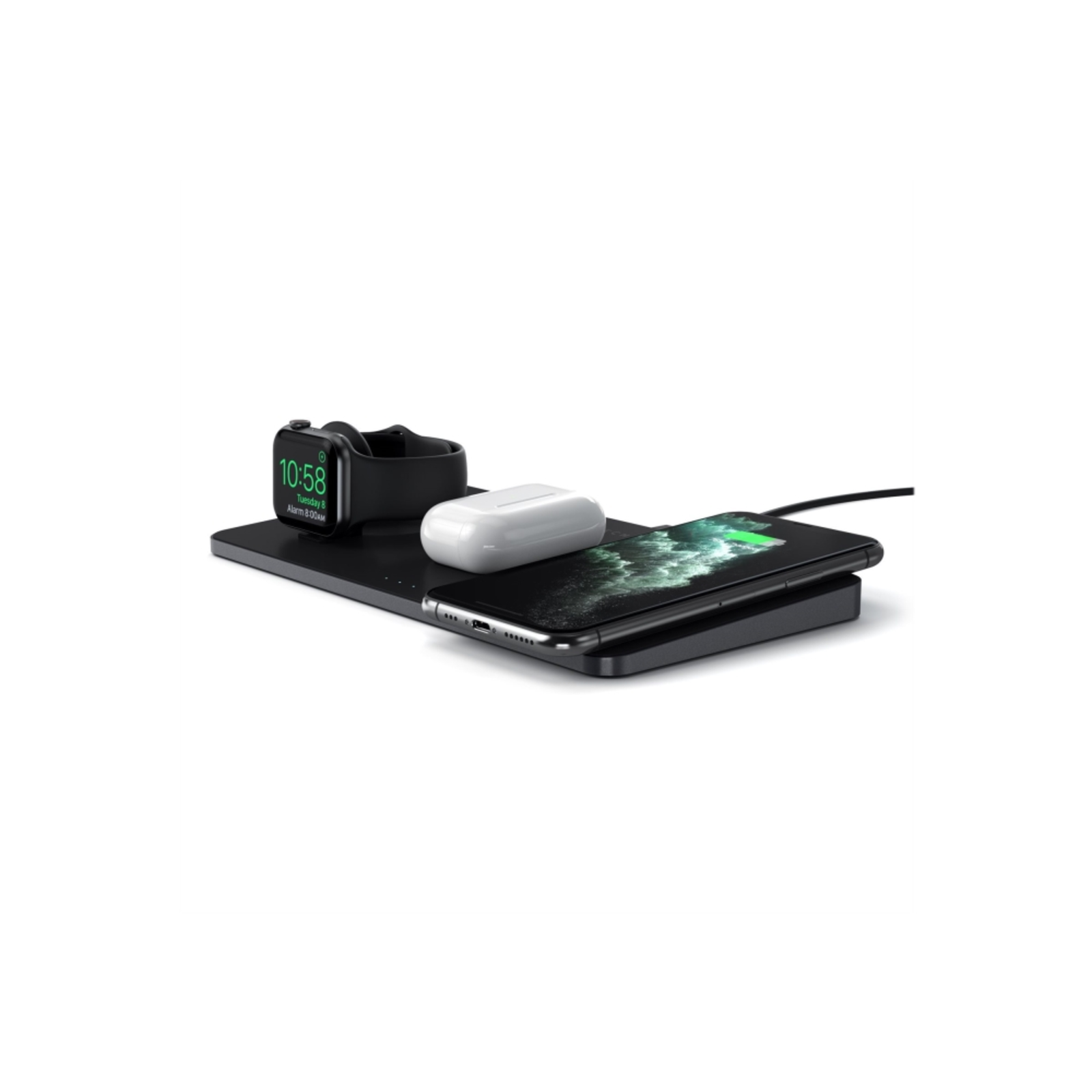 Satechi Trio Wireless Charging Pad Black ST-X3TWCPM