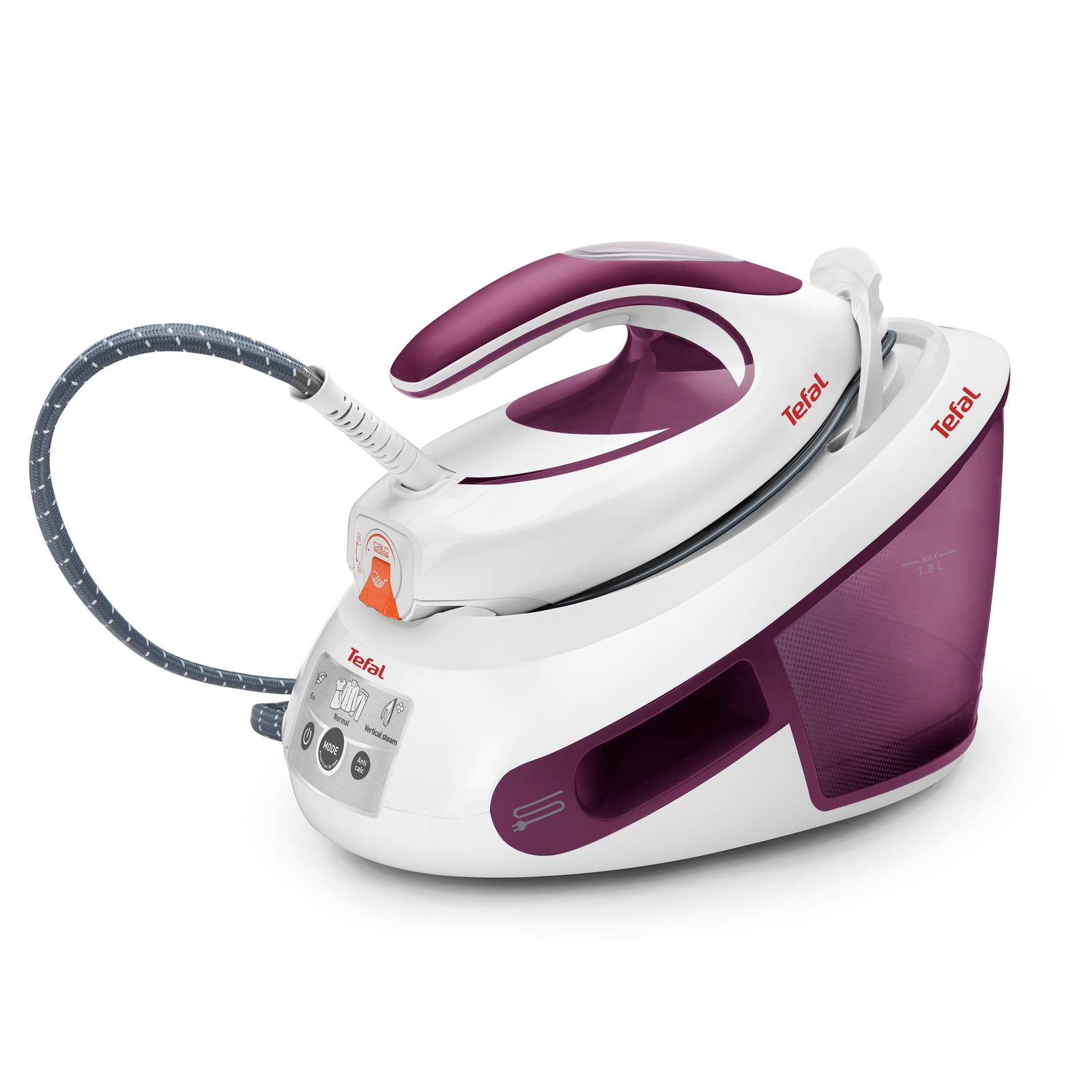 Tefal Express Anti-Calc SV8054 White PurpleSteam Ironing Station