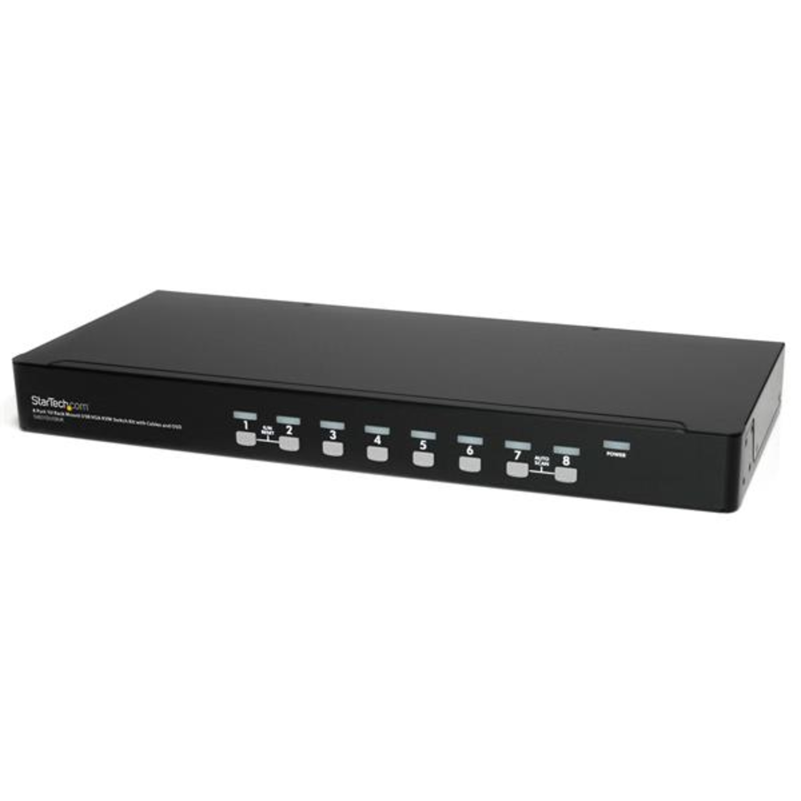 StarTech.com 8 Port 1U Rackmount USB KVM Switch Kit with OSD And Cables Rack Mount KVM VG
