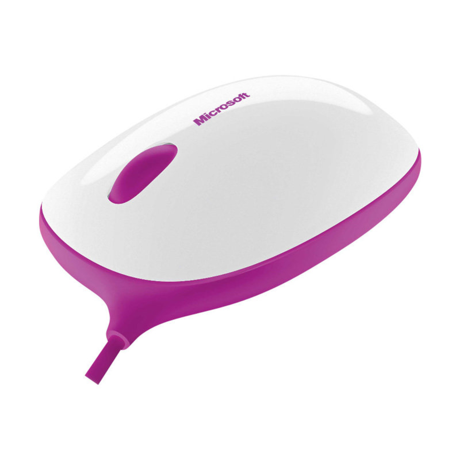 Microsoft Express Mouse Mouse Right- And Left-handed Optical 3 Buttons Wired USB White Pink