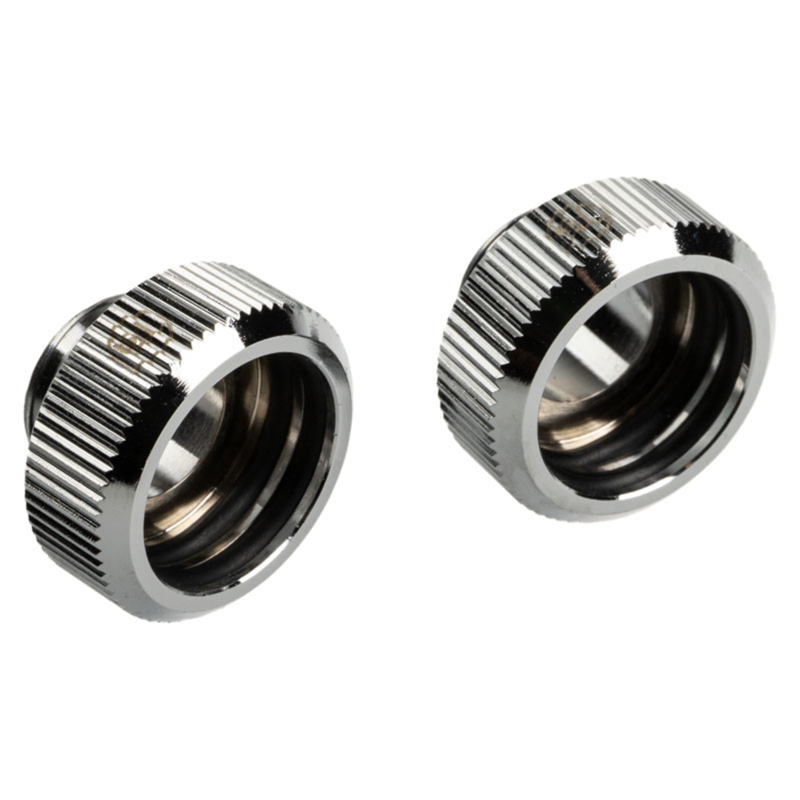 Bitspower Touchaqua Adapter Connection G1/4 Inch AG to 16mm AD Hardtube Pack of 2 Silver