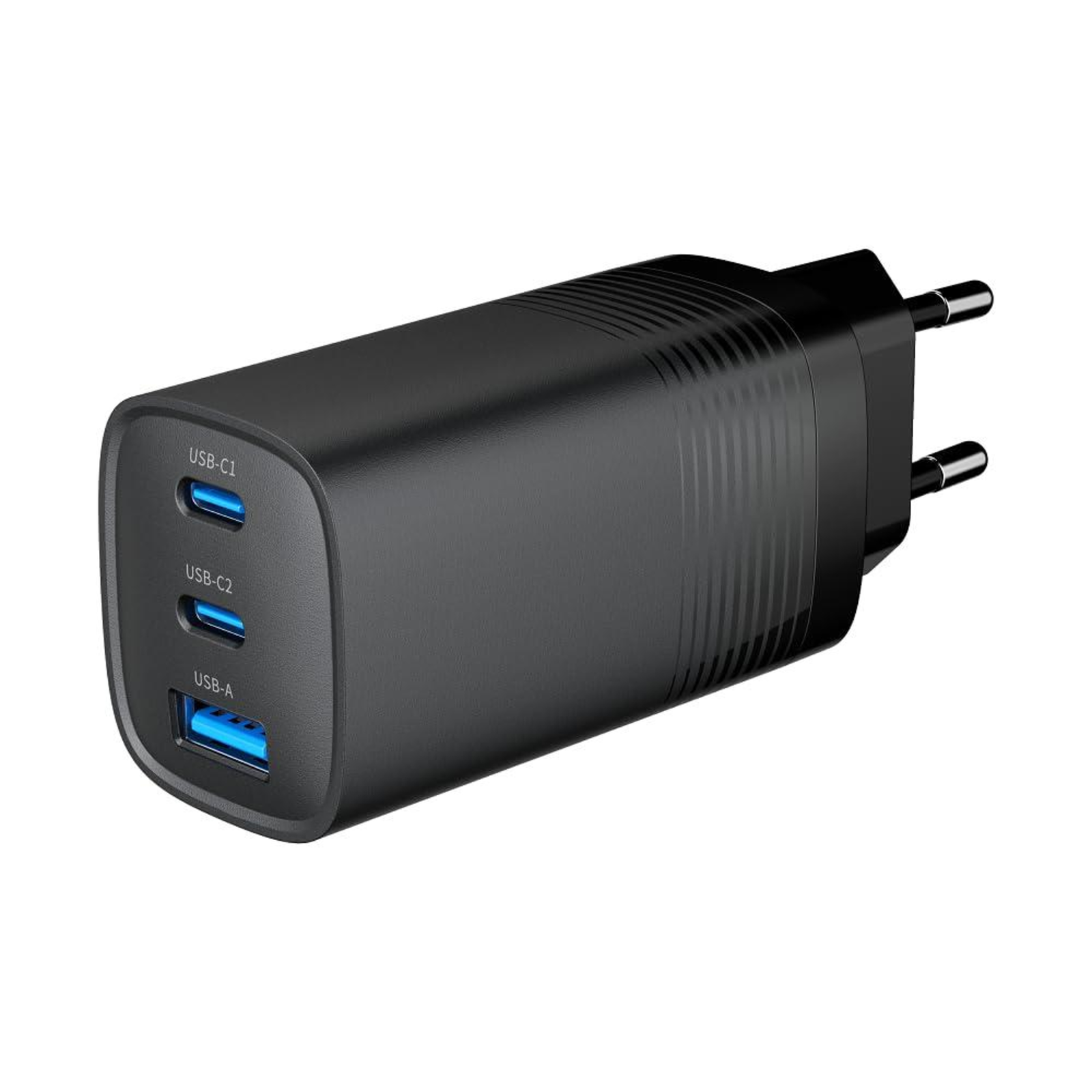 Gembird FAST USB Power DELIVERY USB TYPE C 3X USB 65 W GAN BLACK