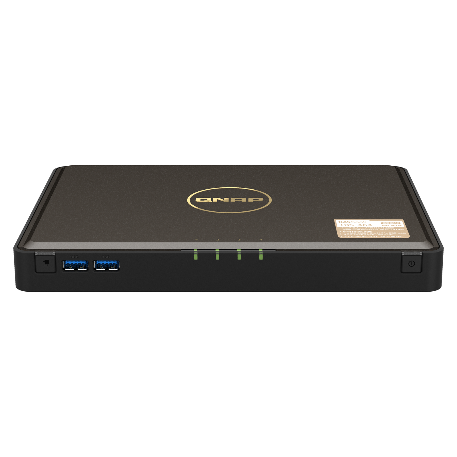 QNAP NAS Enclosure TBS-464-8G 4bay M.2 NVMe SSD NAS Enclosurebook