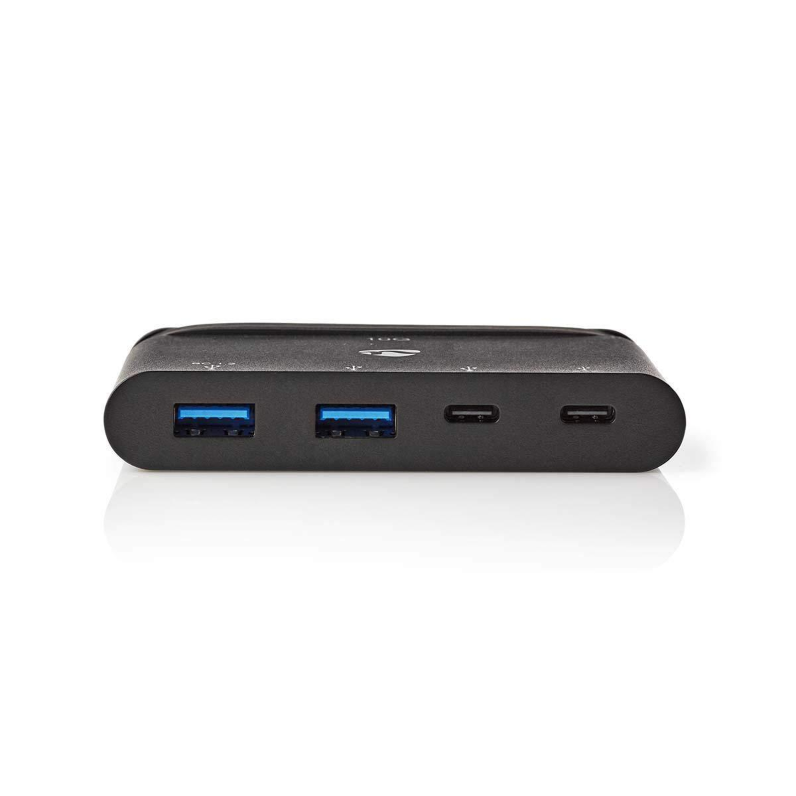 Nedis USB Adapter USB 3.2 USB Type- 2x USB Type-A 2x USB Type- Black