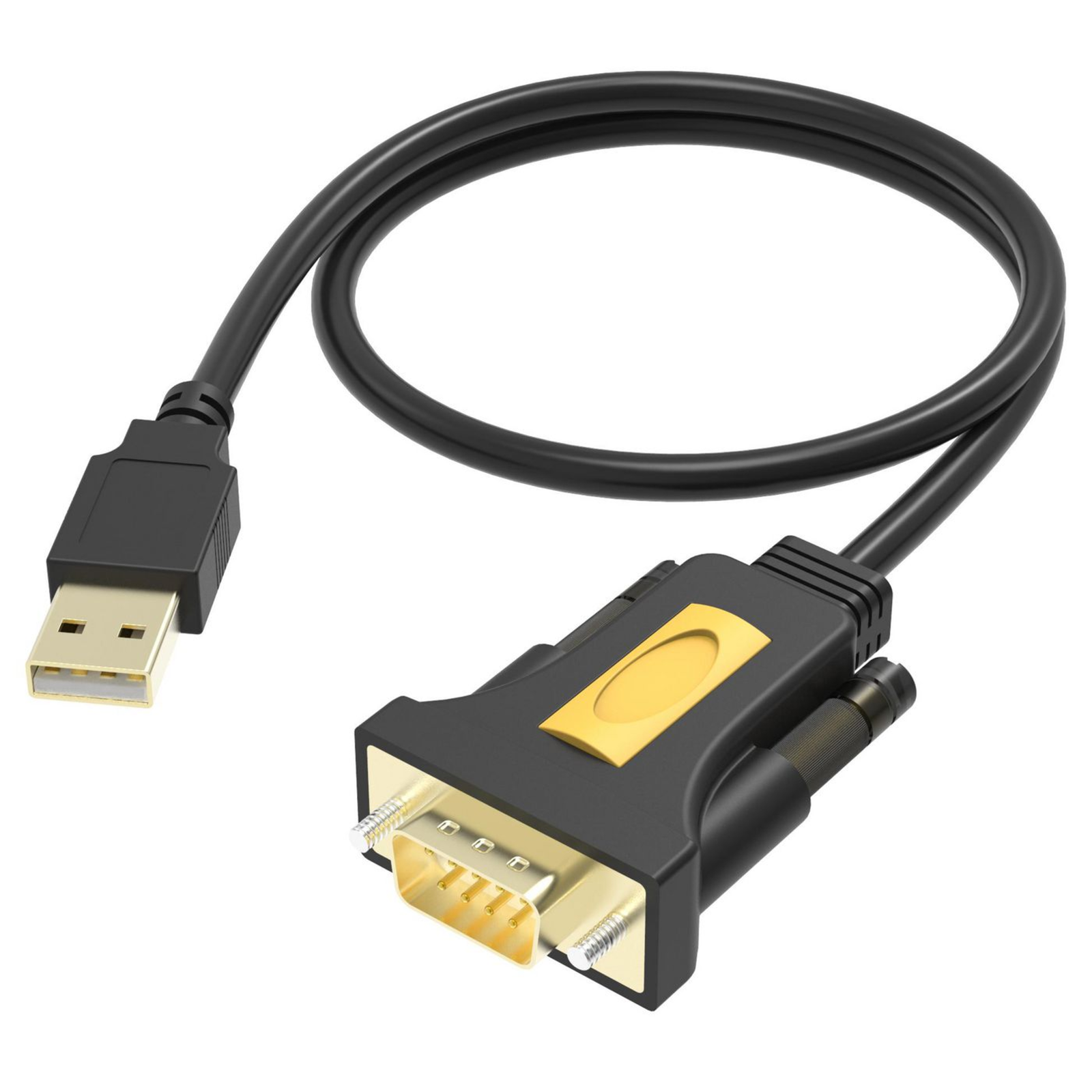 Vision USB to Serial Adaptor Serial Adapter USB RS-232 Black