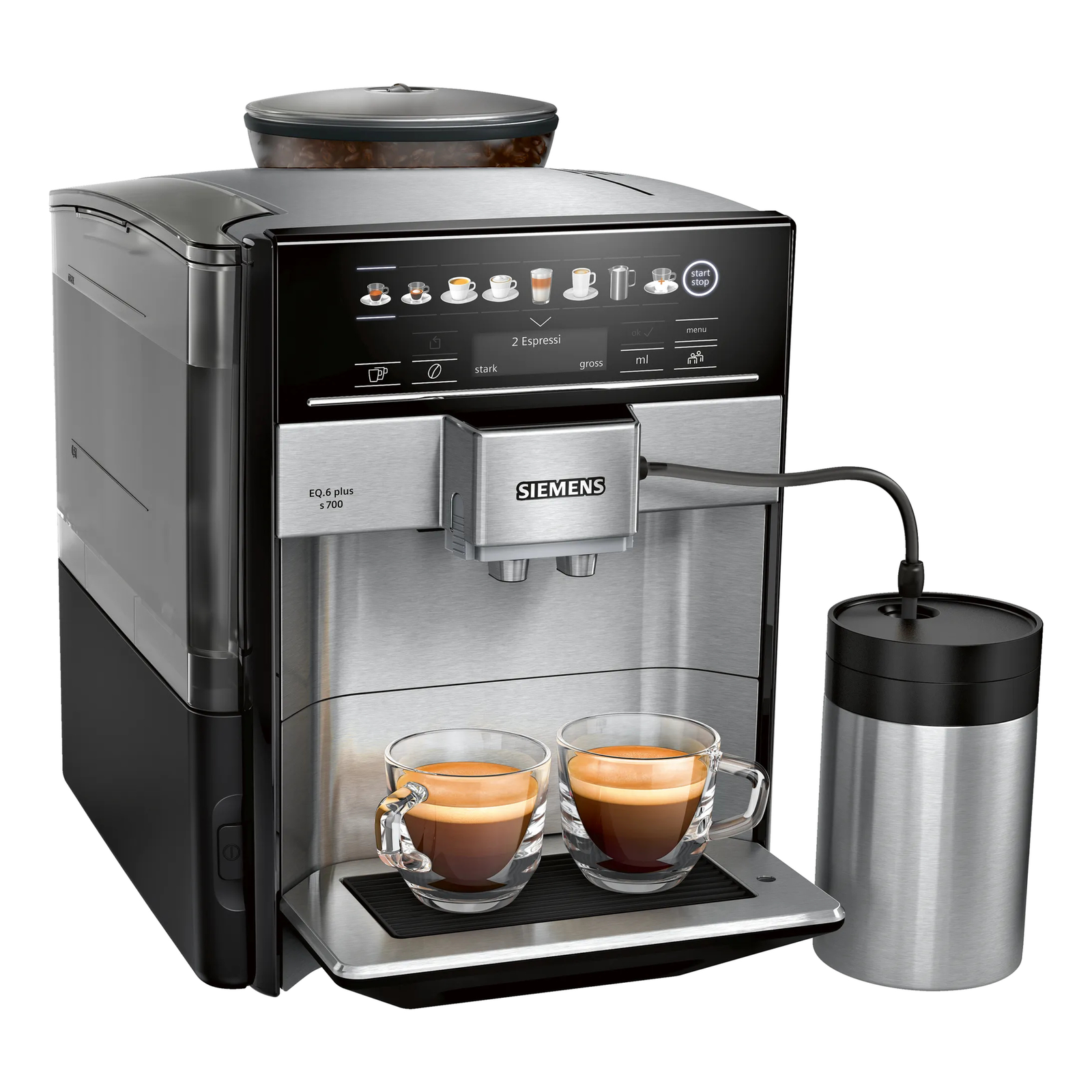 Siemens TE657M03DE EQ.6 Plus S700 Stainless Steel Black