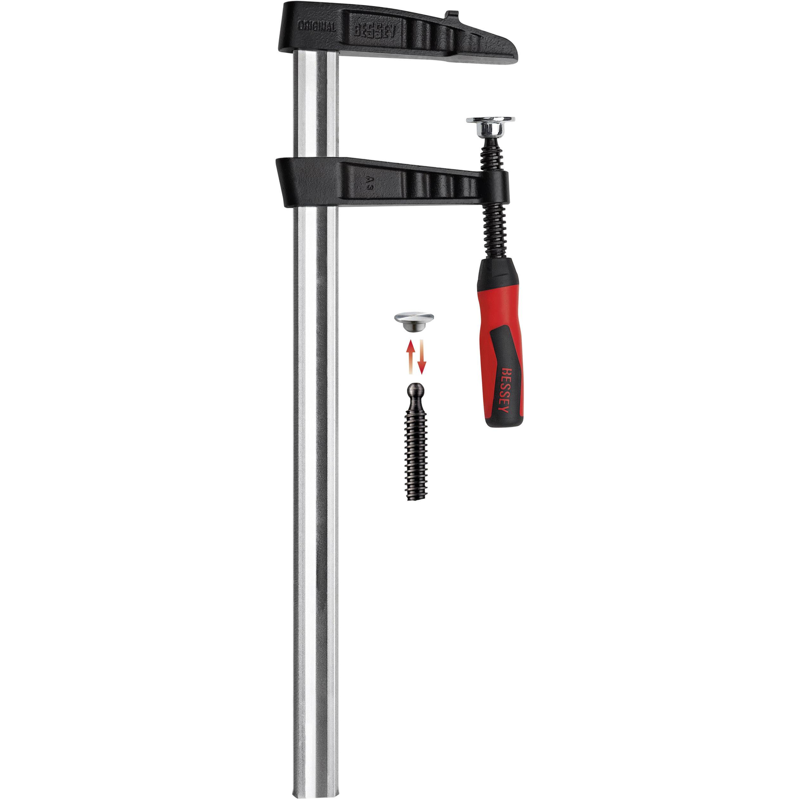 Bessey Malleable Cast Iron Screwdriver TGK-2K Clamping W.500mm A.120mm 2K Handle 35x11mm