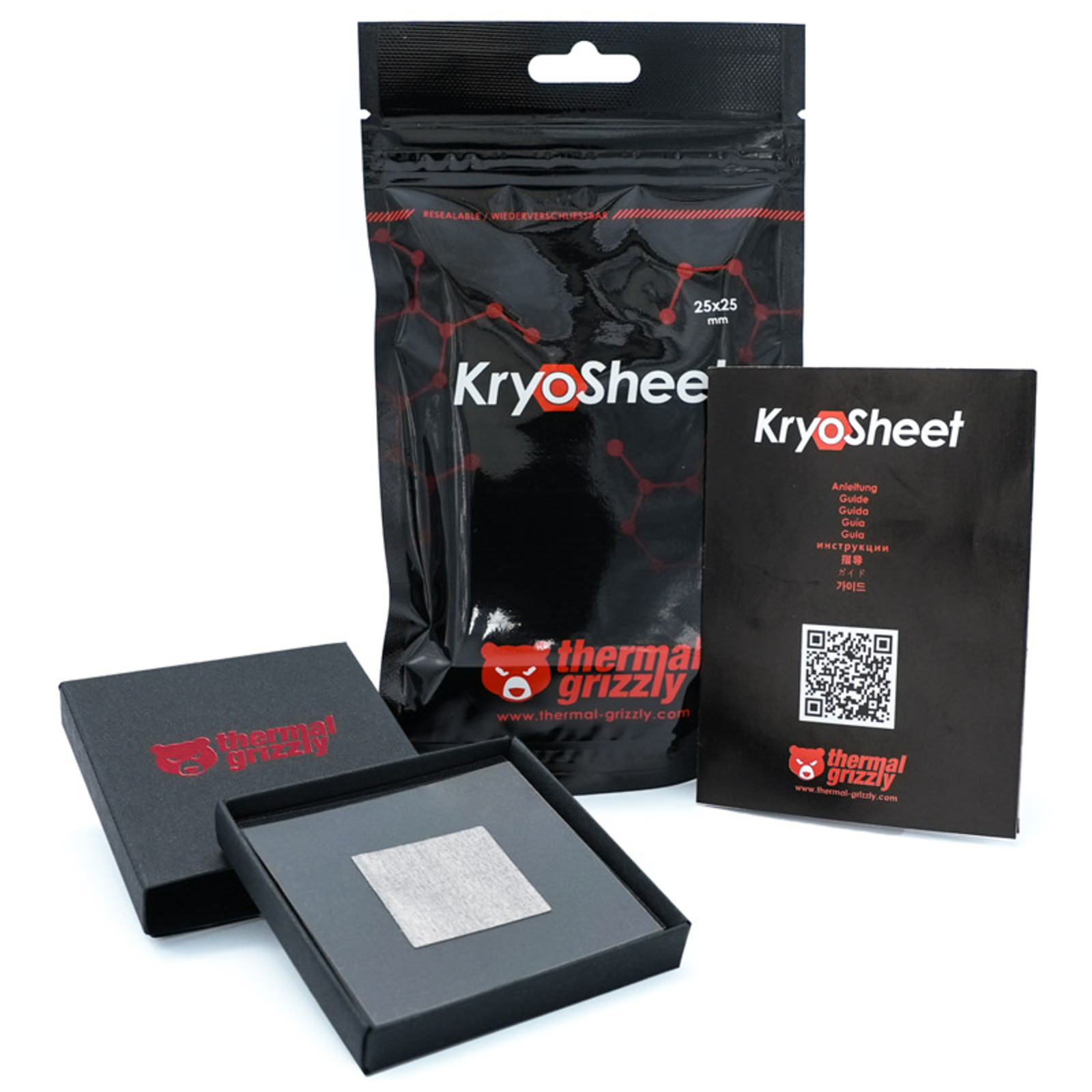 Thermal Grizzly KryoSheet 25 X 25 Mm Anthracite