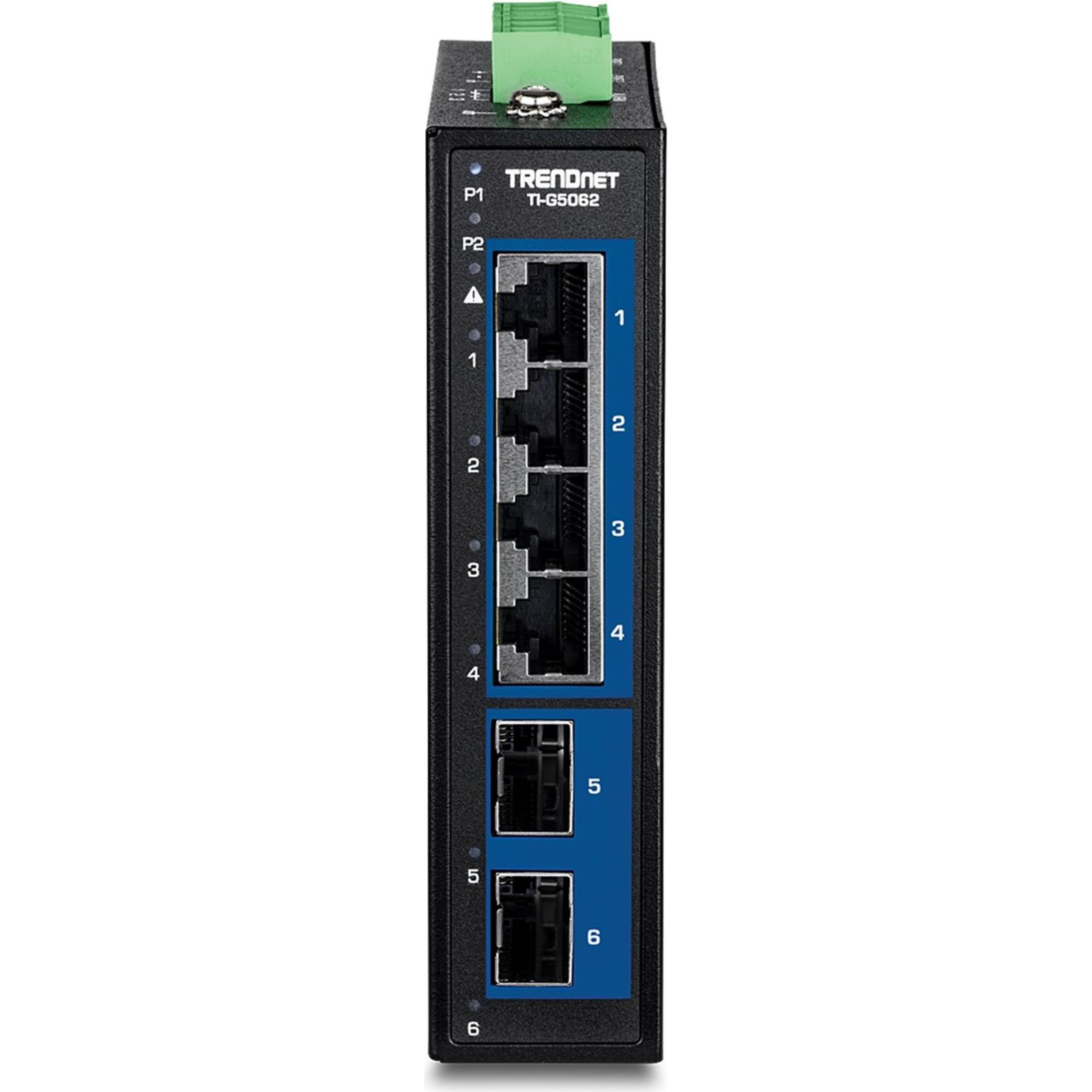 TRENDnet 6-Port Industrial 2.5G DIN-Rail Switch with 10G SFP