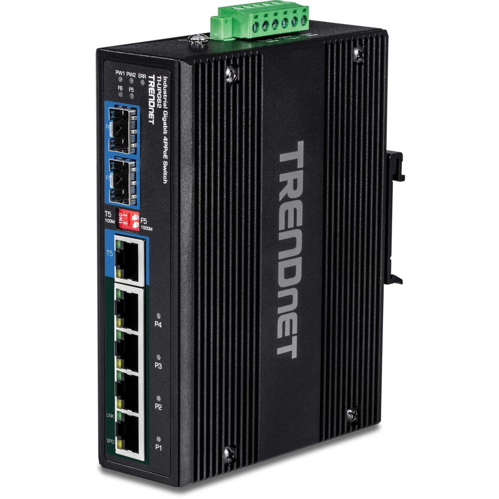 TRENDnet Switch 6-Industrial Gbit UPoE Metal IP30