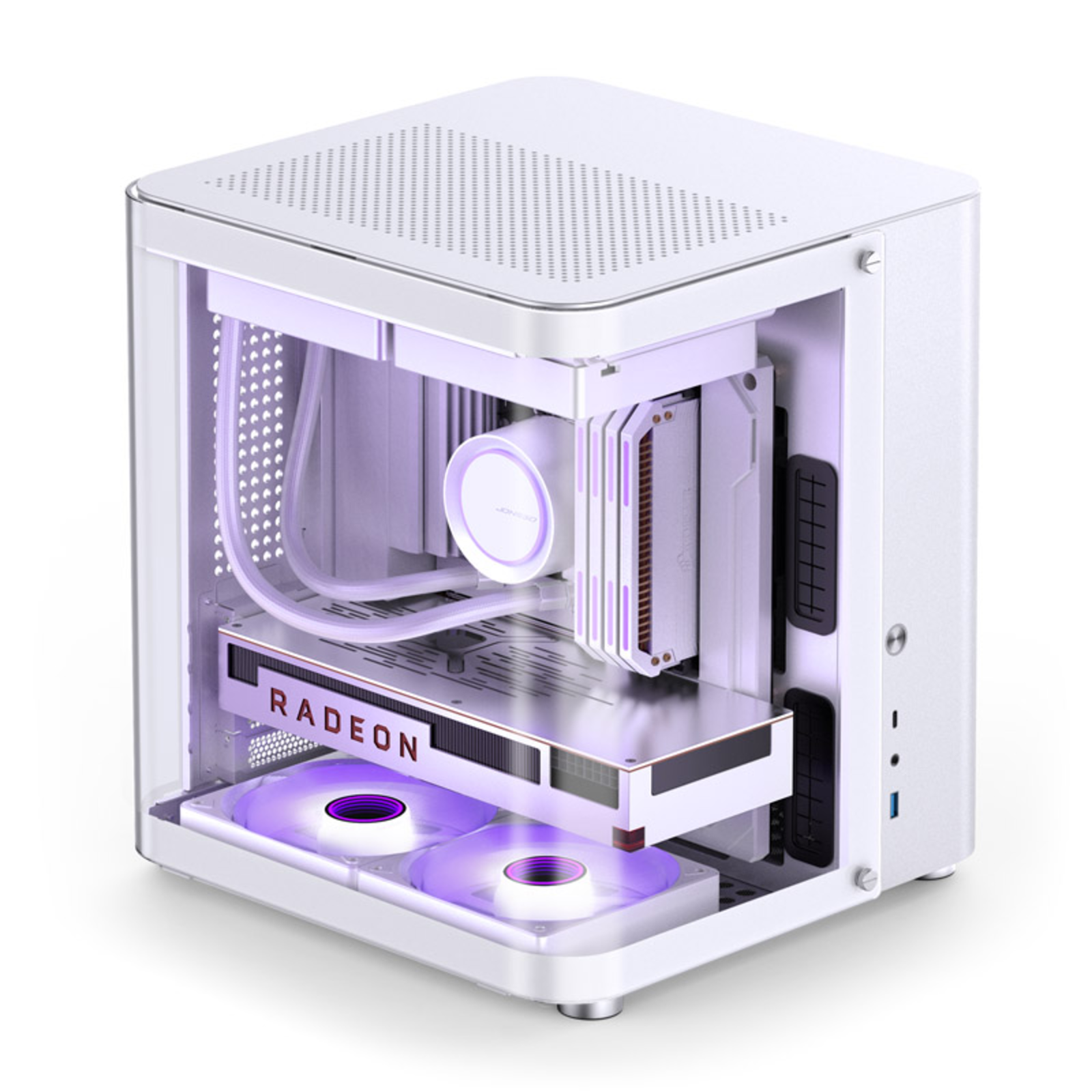 jonsbo TK-1 2.0 Micro-ATX Case Tempered Glass White