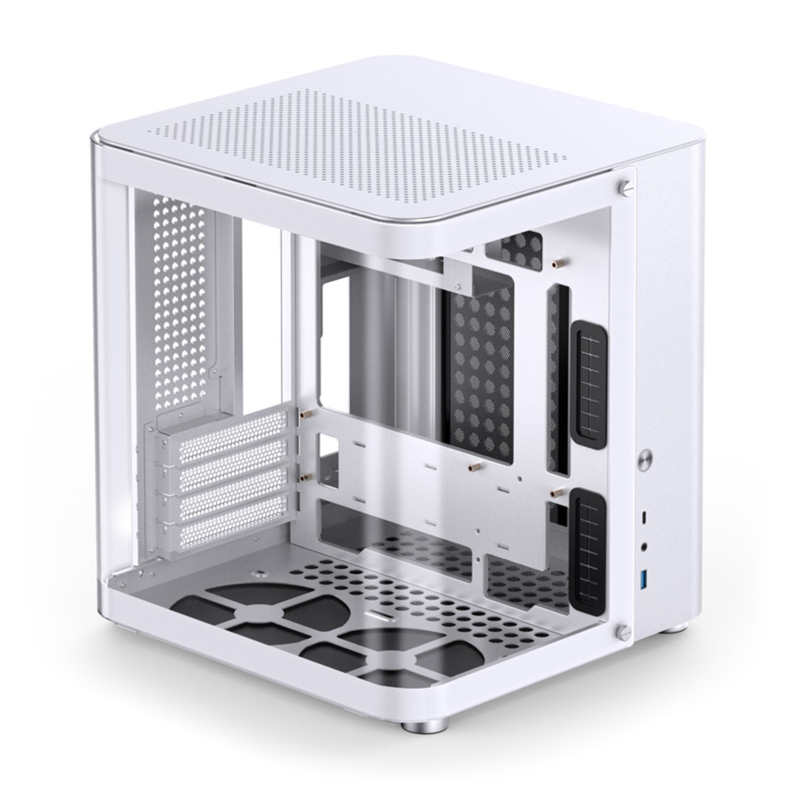 jonsbo TK-1 2.0 Micro-ATX Case Tempered Glass White