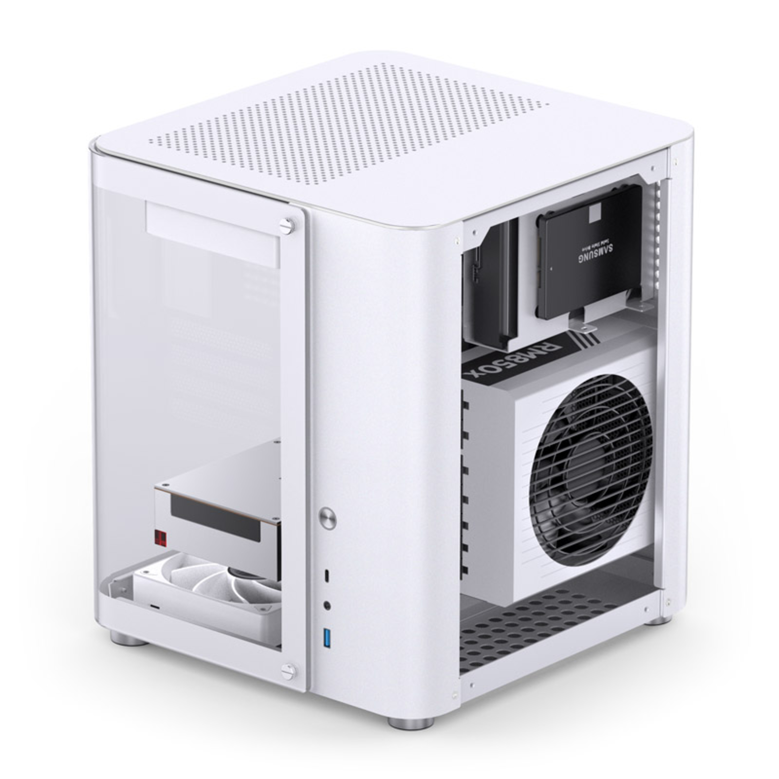 jonsbo TK-1 2.0 Micro-ATX Case Tempered Glass White