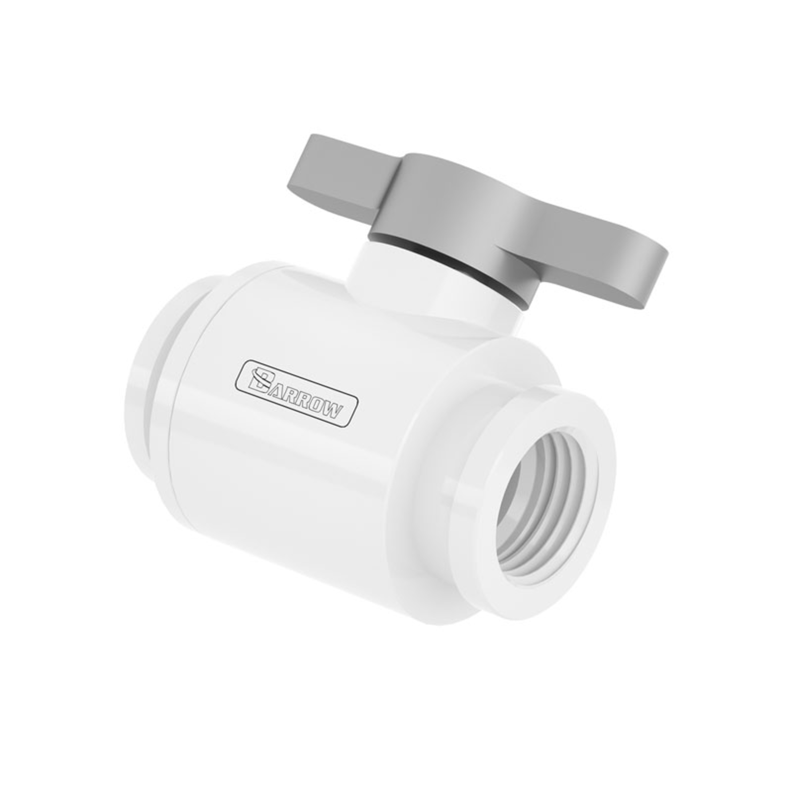 Barrow Ball Valve (10mm) G1/4 Inch Ball Valve White Silver