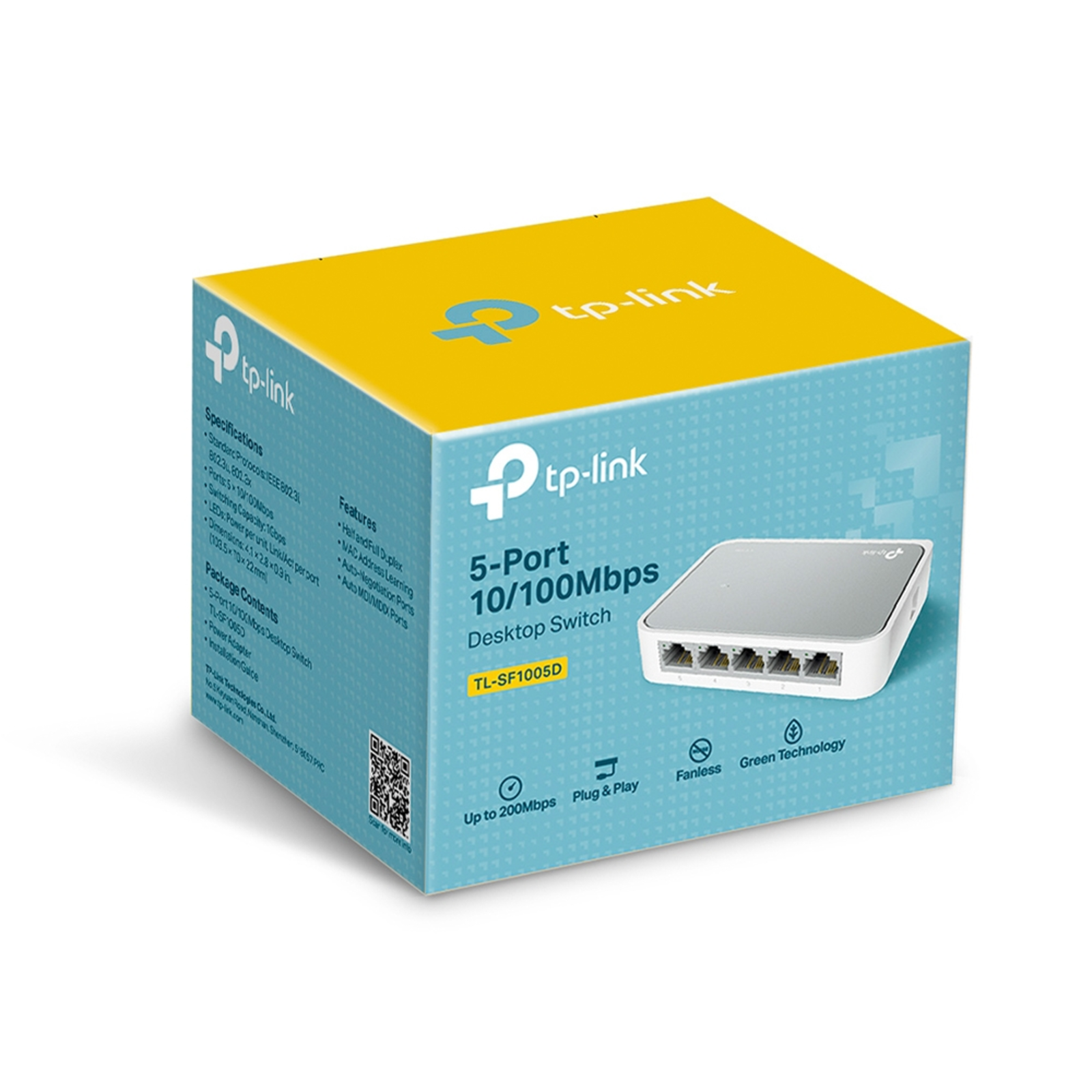 TP-Link TL-SF1005D 5-Port 10-100Mbps Desktop Switch