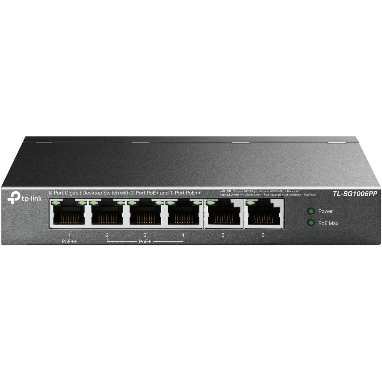 TP-Link TL-SG1006PP V1 Switch 6-port Gigabit Ethernet PoE++
