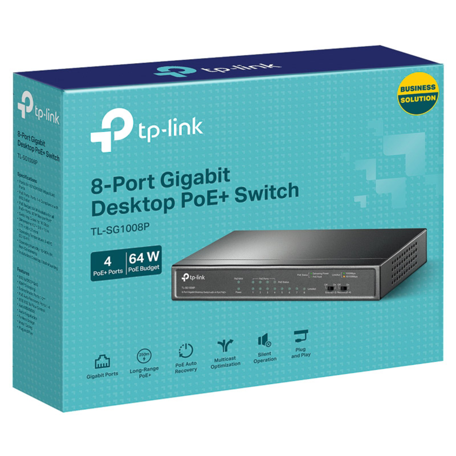 TP-Link 8-Port GB Desktop PoE Switch