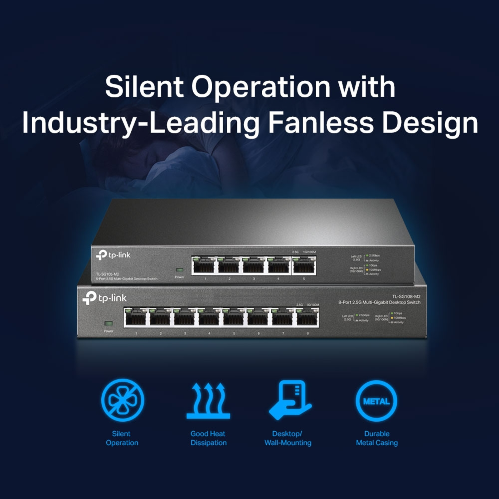 TP-Link TL-SG105-M2 Switch 5-ports 2.5 Gigabit