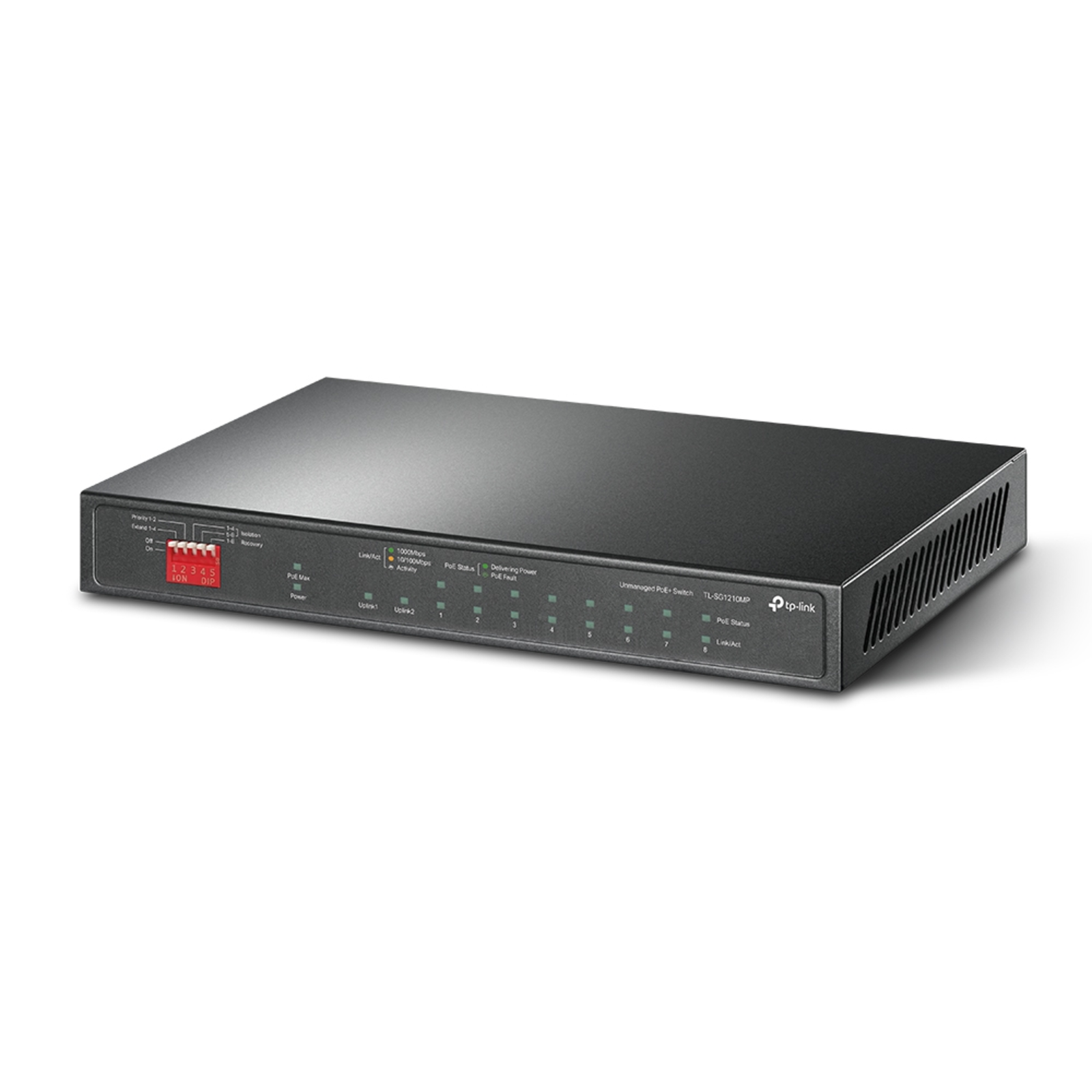 TP-Link TL-SG1210MP Unmanaged Switch 9x Gigabit Ethernet 8x PoE+ 123W