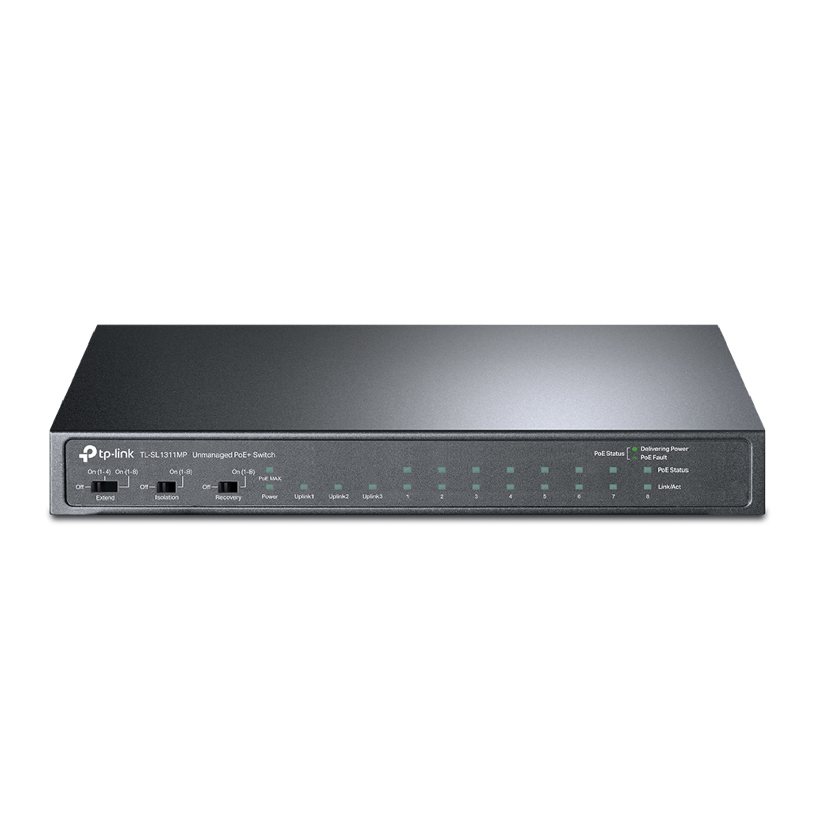 TP-Link TL-SL1311MP 8xFE POE+ 124W 2xGb NonPOE -1xSFP CCTV Switch