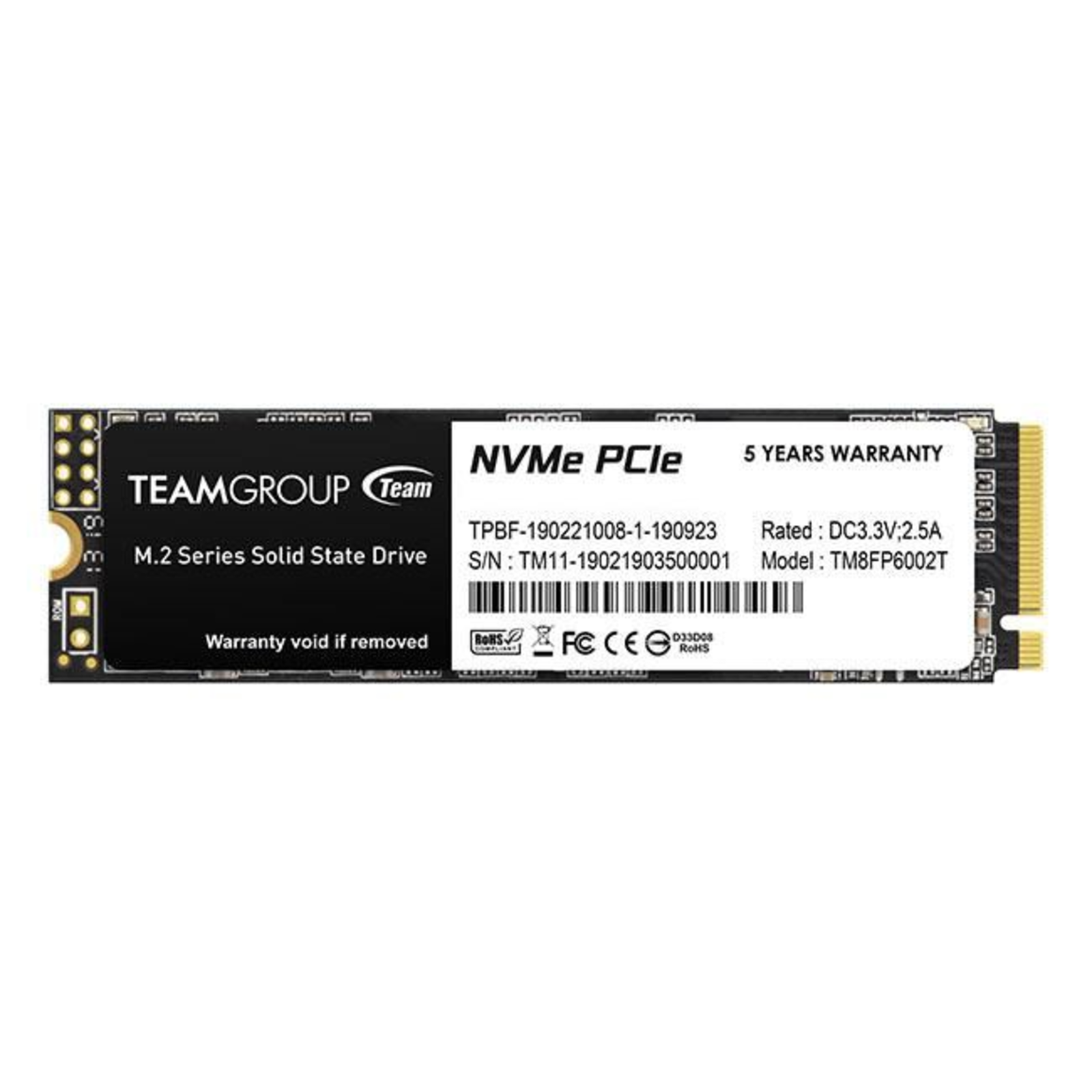 TEAMGROUP SSD MP33 512GB M.2 PCI Express 3.0 X4 NVMe