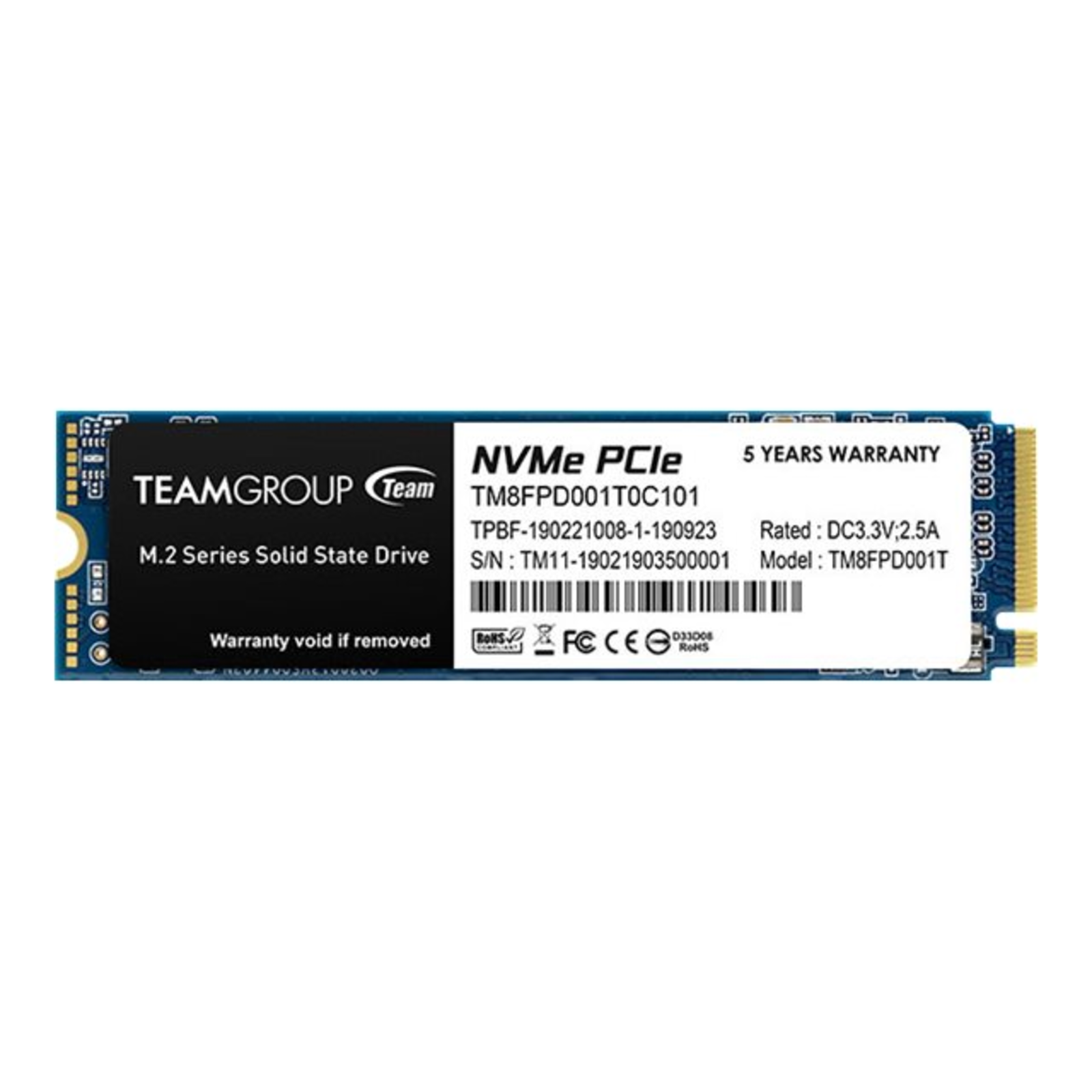 TEAMGROUP MP33 Pro SSD 1 TB Intern M.2 2280 PCIe 3.0 X4