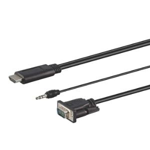 1.8M HDMI MALE TO VGA MALE WITH AUDIO CABLE