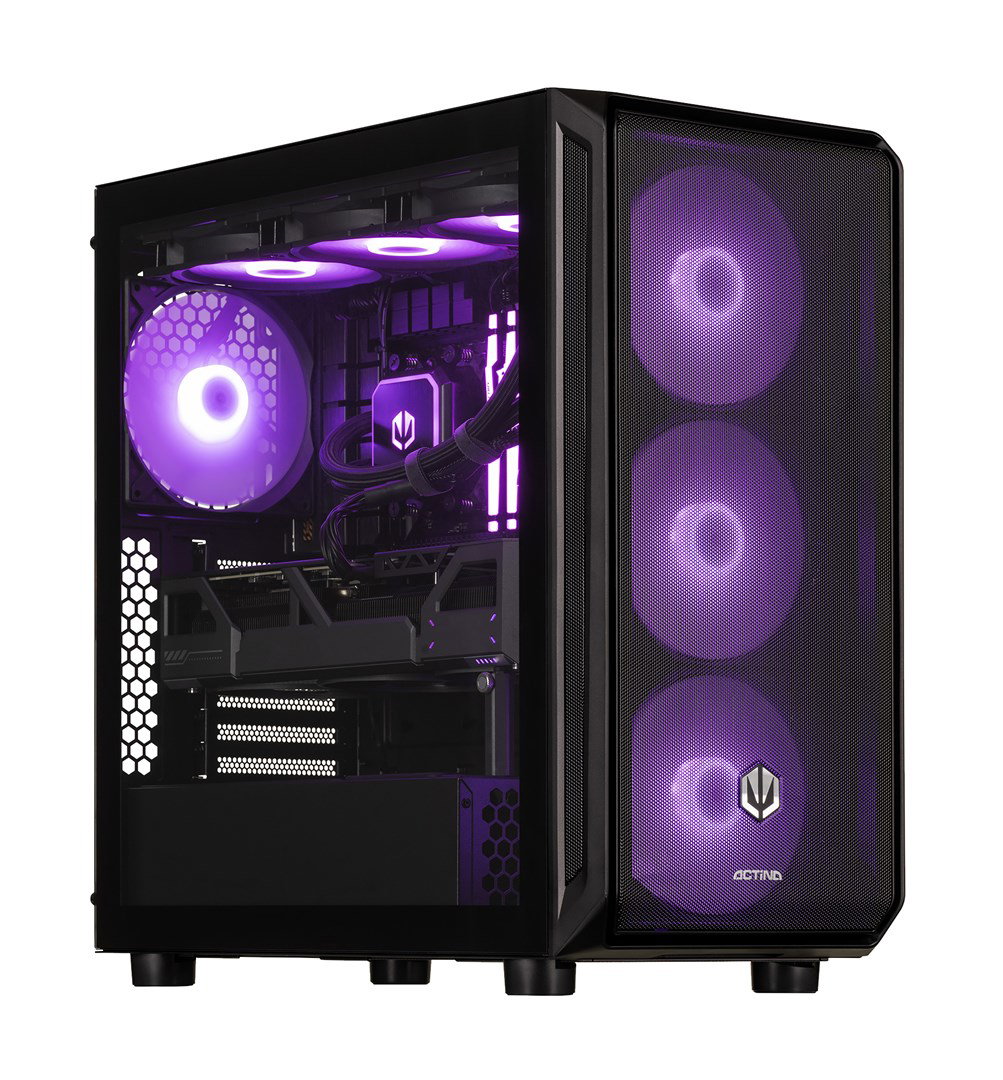 Actina 5901443426172 PC AMD Ryzen 7 9700X 32 GB DDR5-SDRAM 1 TB SSD AMD Radeon RX 9060 XT Windows 11 Pro Midi Tower Black