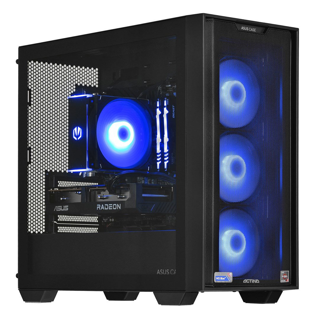 Actina 5901443335832 PC AMD Ryzen 5 5600 16 GB DDR4-SDRAM 1 TB SSD AMD Radeon RX 7600 Mini Tower Black