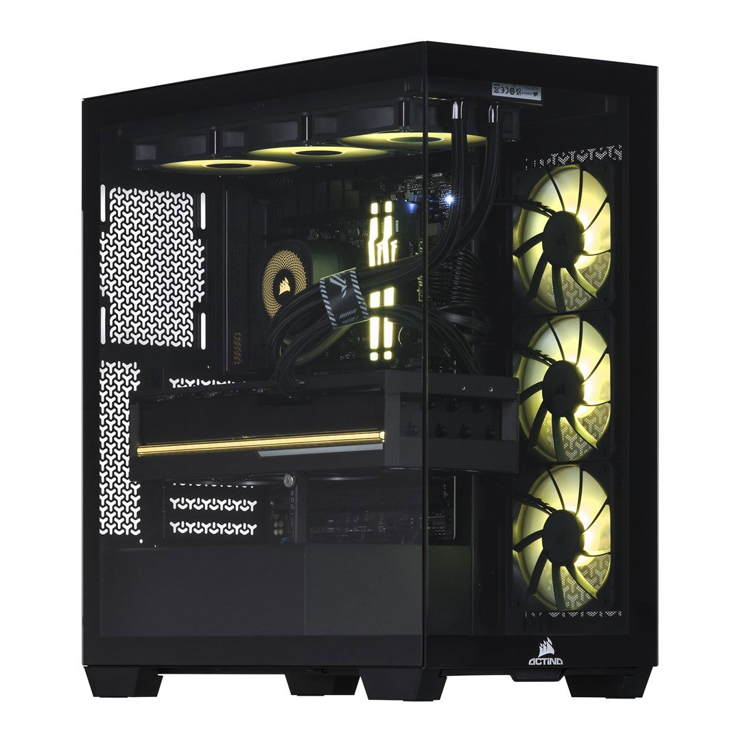 Actina 5901443412229 PC AMD Ryzen 7 9800X3D 64 GB DDR5-SDRAM 2 TB SSD NVIDIA GeForce RTX 5090 Midi Tower Black