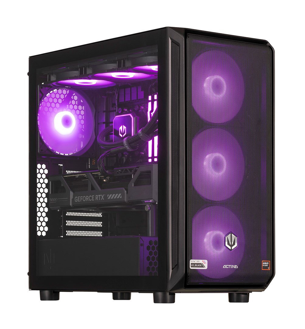 Actina 5901443414582 PC AMD Ryzen 9 9900X 32 GB DDR5-SDRAM 2 TB SSD NVIDIA GeForce RTX 5070 Ti Midi Tower Black