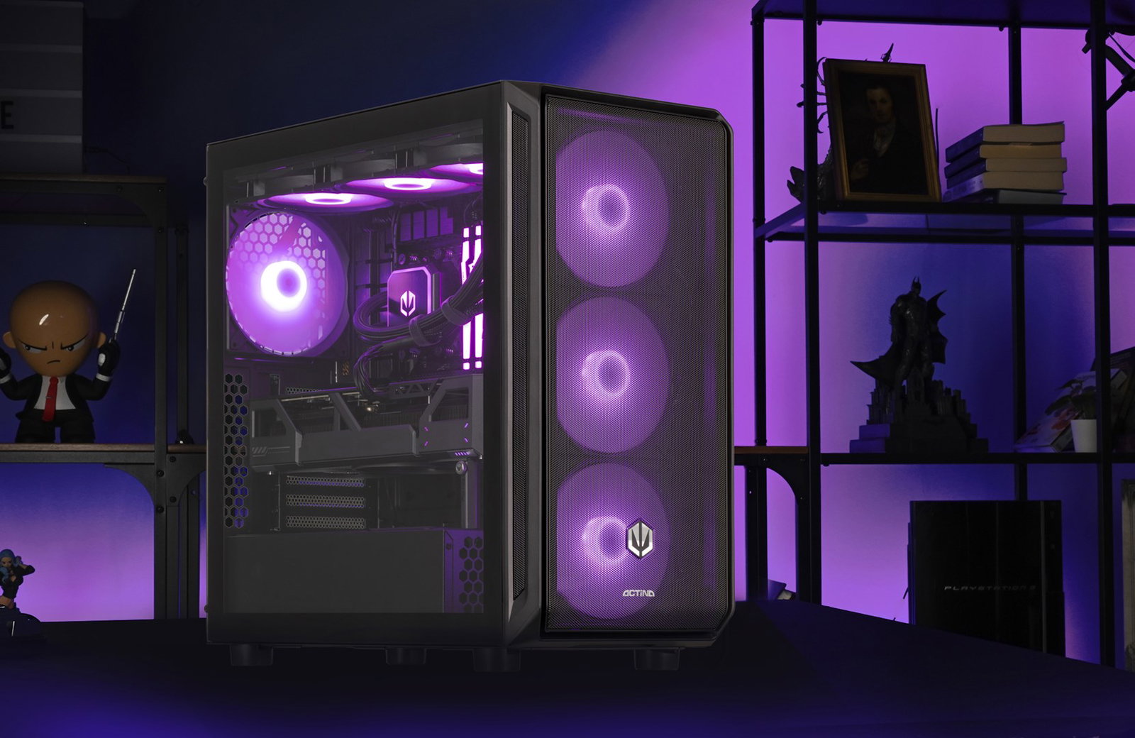 Actina 5901443415169 PC Intel Core i7 i7-14700KF 32 GB DDR5-SDRAM 2 TB SSD NVIDIA GeForce RTX 5070 Midi Tower Black