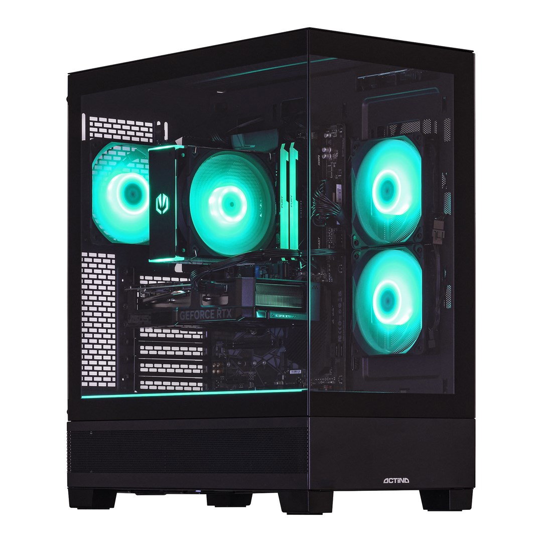 Actina 5901443416401 PC AMD Ryzen 9 7900 32 GB DDR5-SDRAM 1 TB SSD NVIDIA GeForce RTX 5070 Midi Tower Black