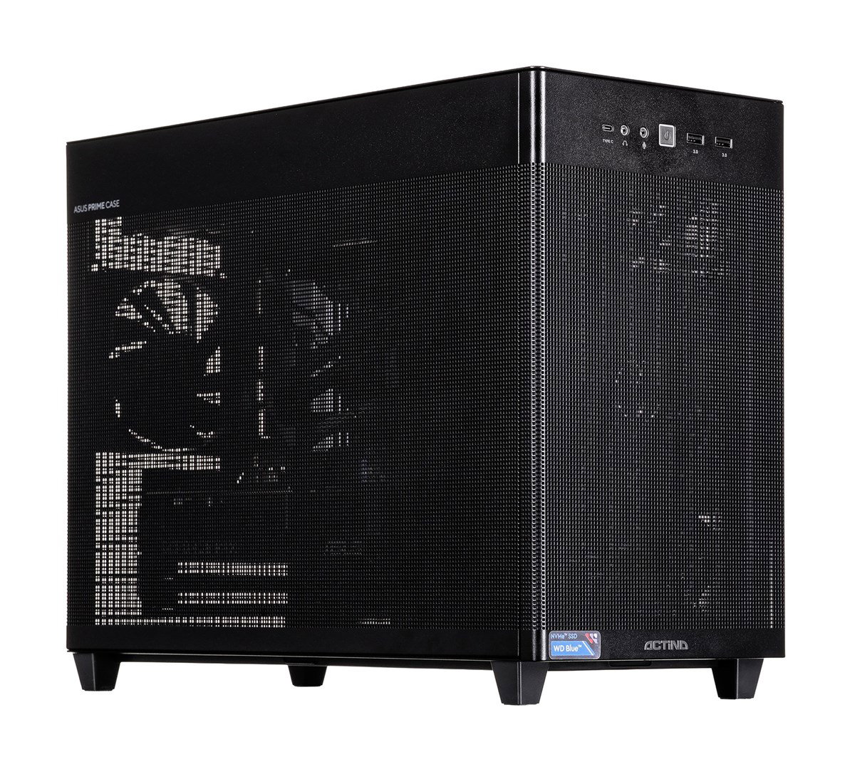 Actina 5901443430544 PC AMD Ryzen 5 7500F 32 GB DDR5-SDRAM 1 TB SSD AMD Radeon RX 9060 XT Mini Tower Black