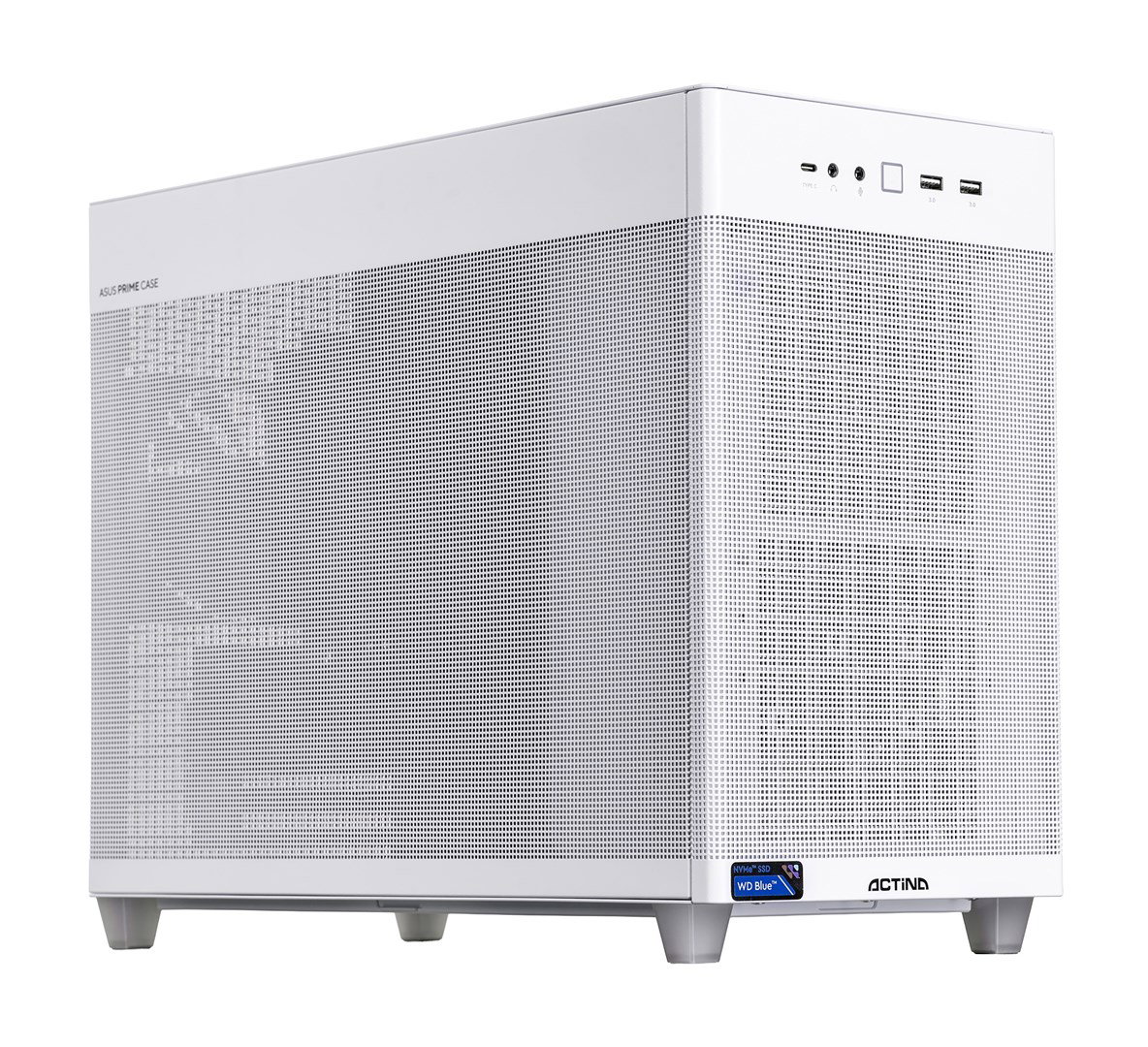 Actina 5901443431763 PC AMD Ryzen 7 7800X3D 32 GB DDR5-SDRAM 1 TB SSD AMD Radeon RX 9070 XT Mini Tower White