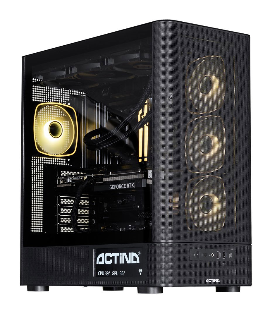 Actina 5901443440239 PC AMD Ryzen 9 9900X3D 32 GB DDR5-SDRAM 2 TB SSD NVIDIA GeForce RTX 5090 Midi Tower Black