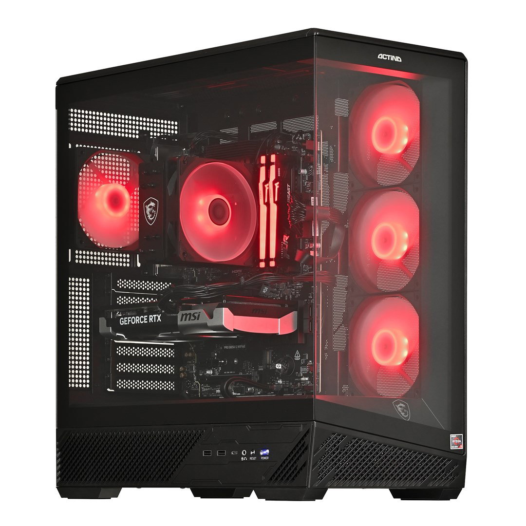 Actina 5901443440314 PC AMD Ryzen 5 7500X3D 32 GB DDR5-SDRAM 1 TB SSD NVIDIA GeForce RTX 5060 Ti Midi Tower Black