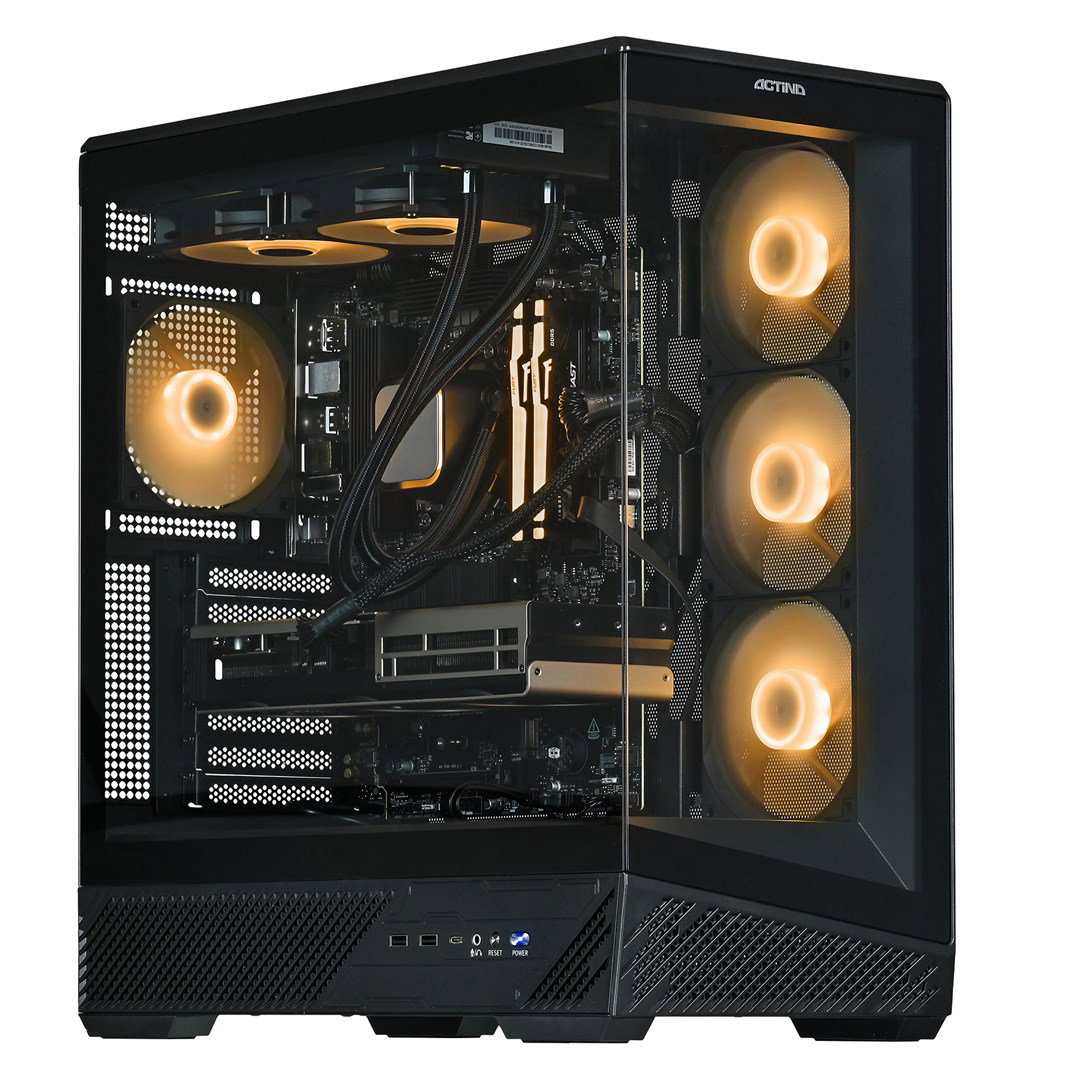 Actina 5901443441243 PC Intel Core Ultra 5 245KF 16 GB DDR5-SDRAM 1 TB SSD AMD Radeon RX 9060 XT Midi Tower Black