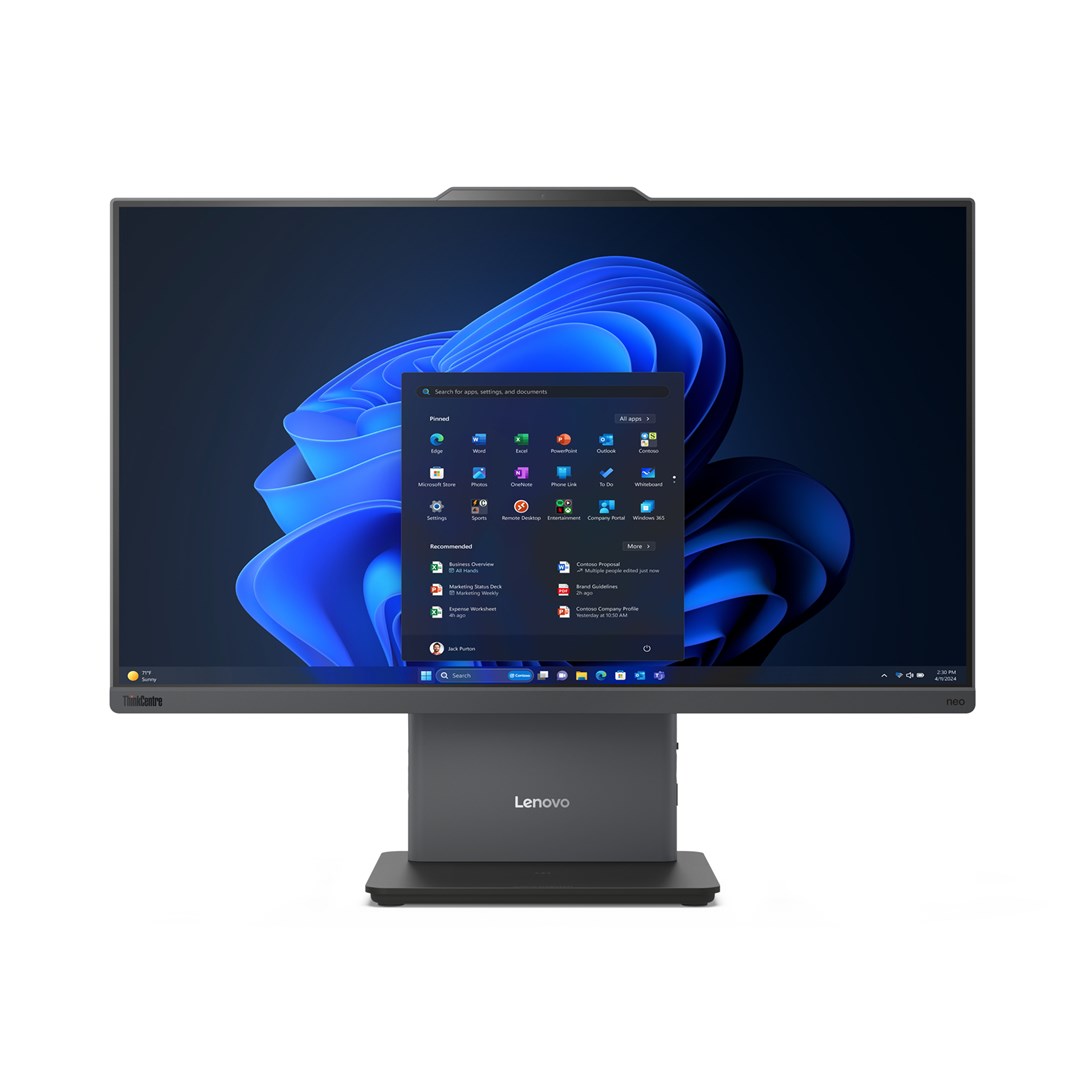 Lenovo ThinkCentre neo 50a 24 Gen 5 Intel Core 7 240H 60.5 cm (23.8) 1920 x 1080 pixels Touchscreen All-in-One PC 16 GB DDR5-SDRAM 1000 GB SSD Windows 11 Pro Wi-Fi 6 (802.11ax) Grey